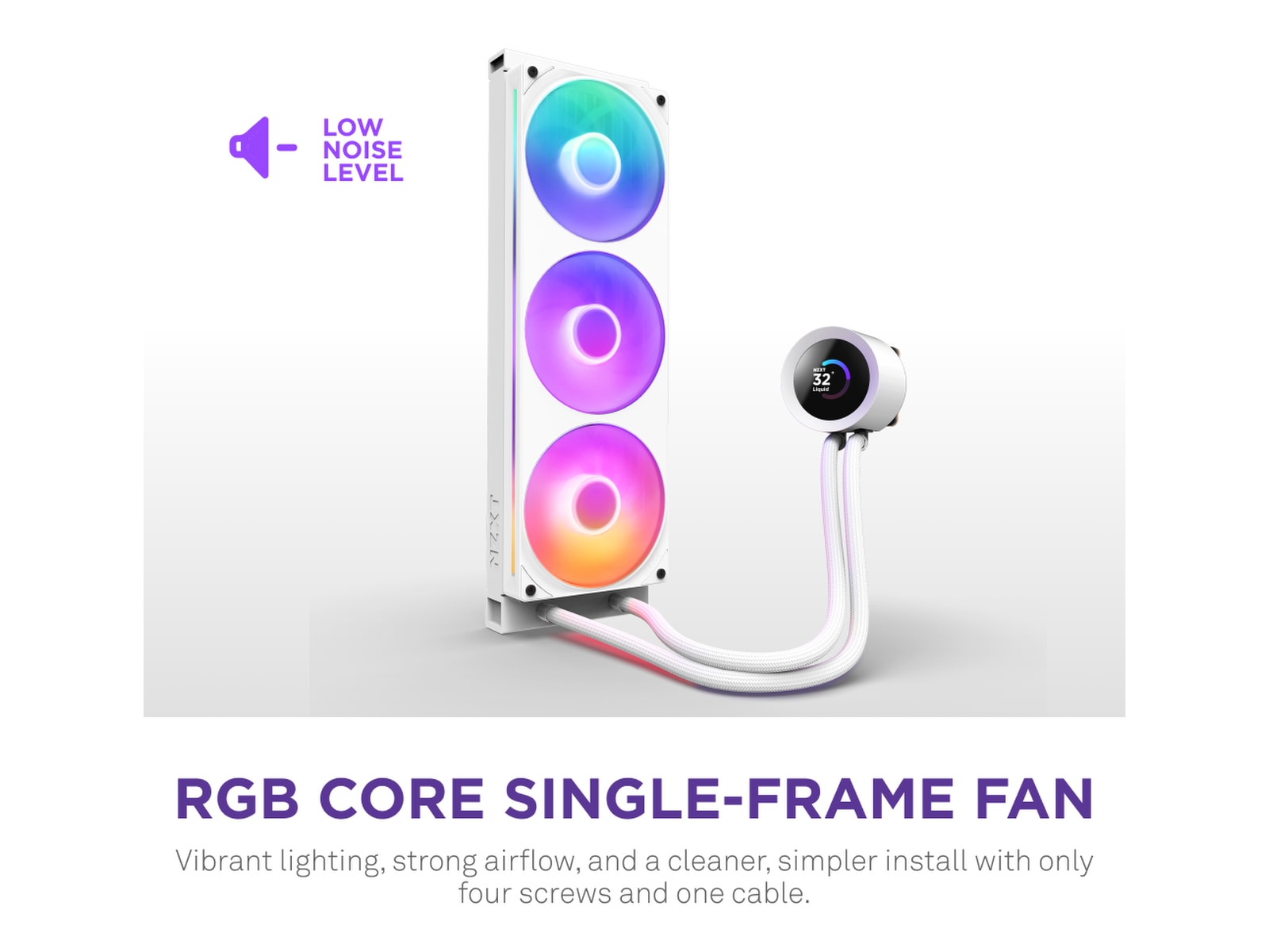 NZXT Kraken Plus 360 RGB Kjøler (hvit) CPU - Vannkjøling