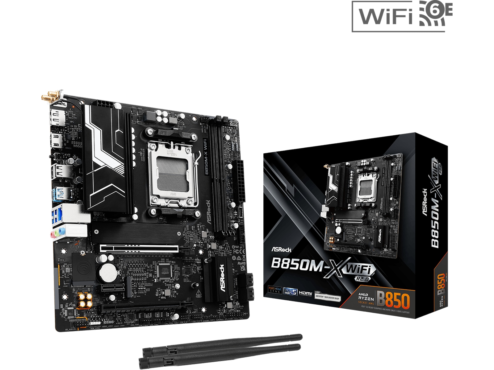 ASRock B850M-X WIFI R2.0 Hovedkort AMD Socket