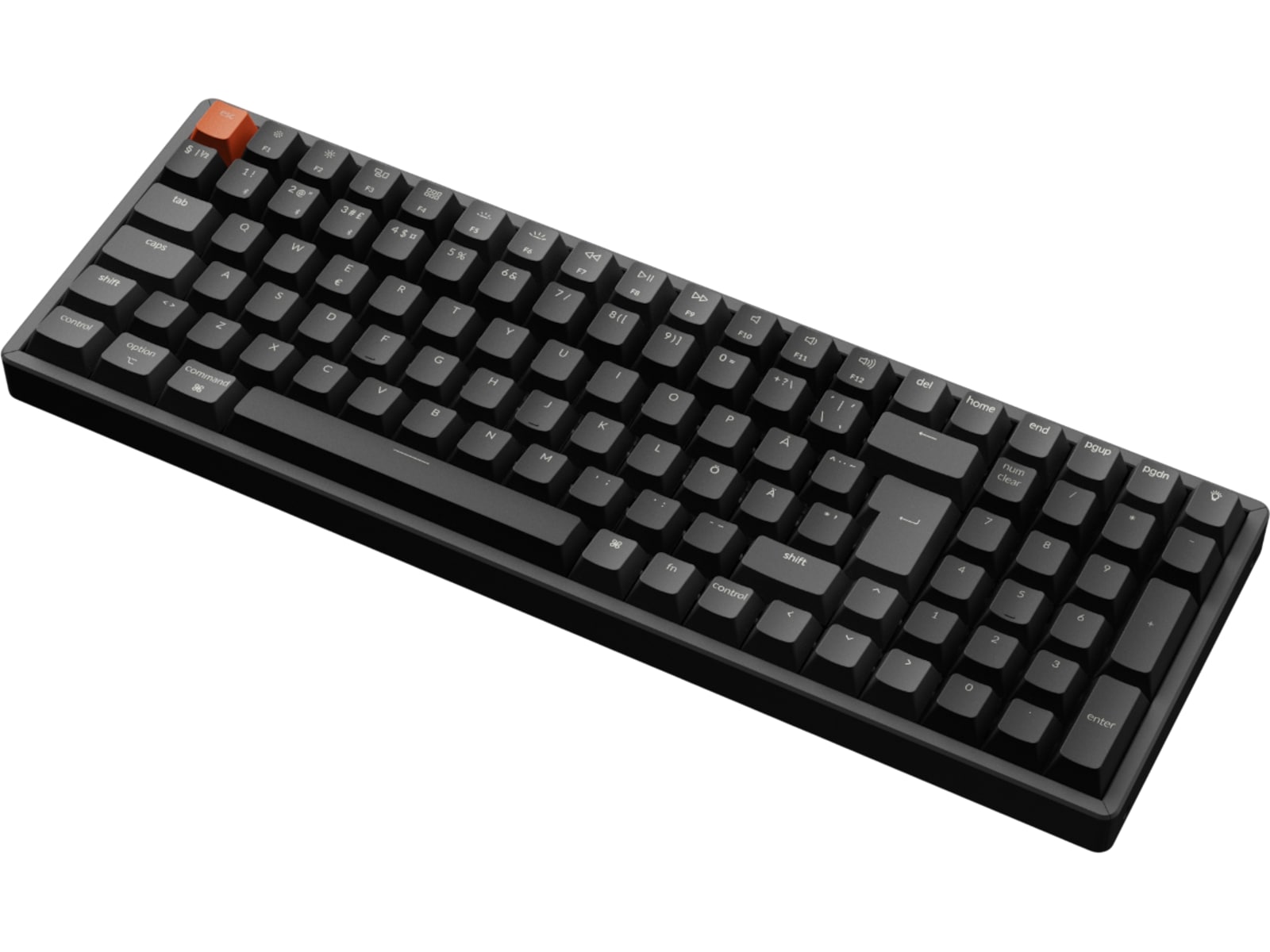 Keychron K4 V3 RGB Aluminium Hot Swap QMK Super Red Switch trådløst tastatur Gamingtastatur