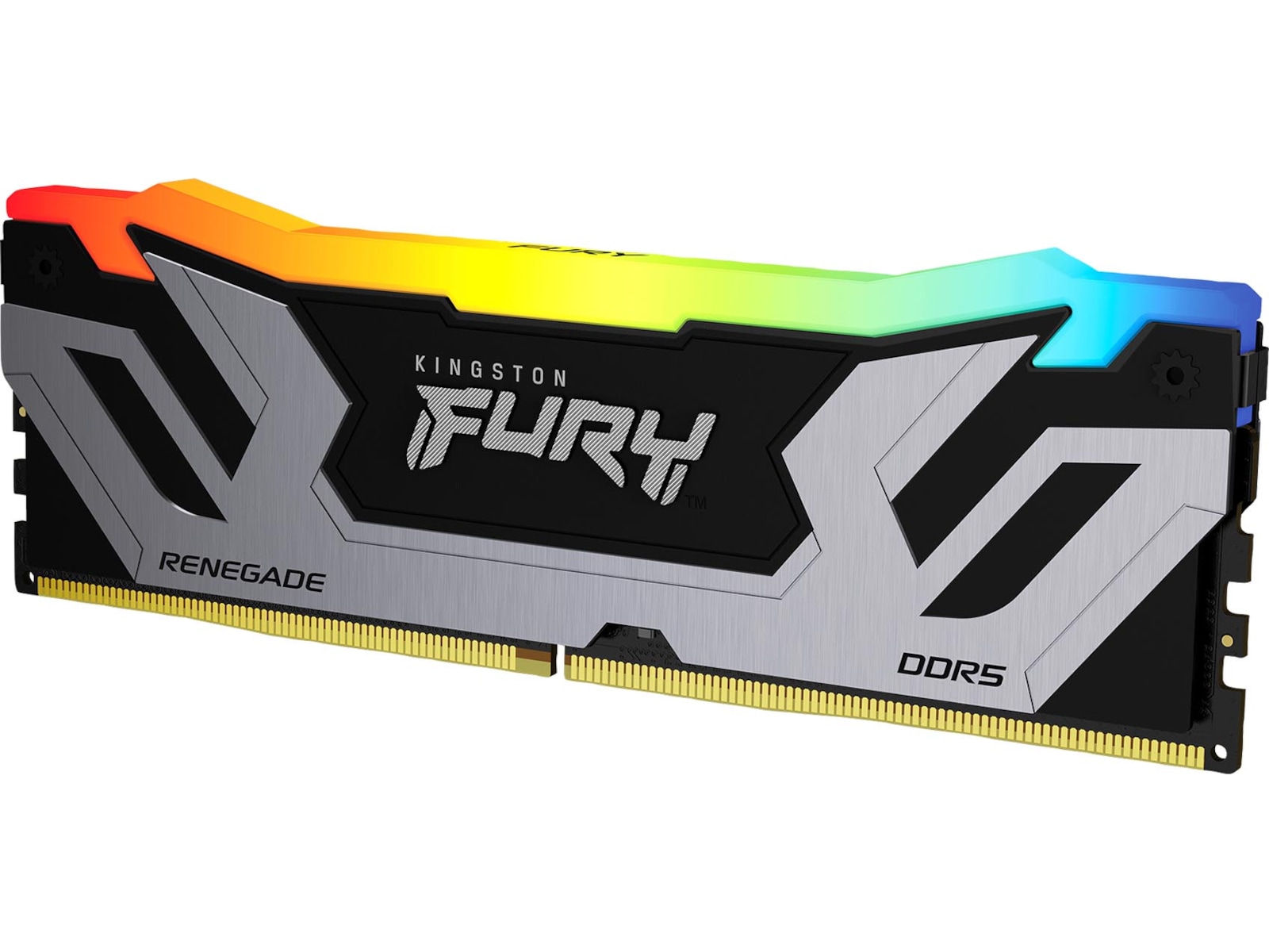 Kingston FURY Renegade DDR5 RGB 8400MHz 24GB (sort) Minnebrikker