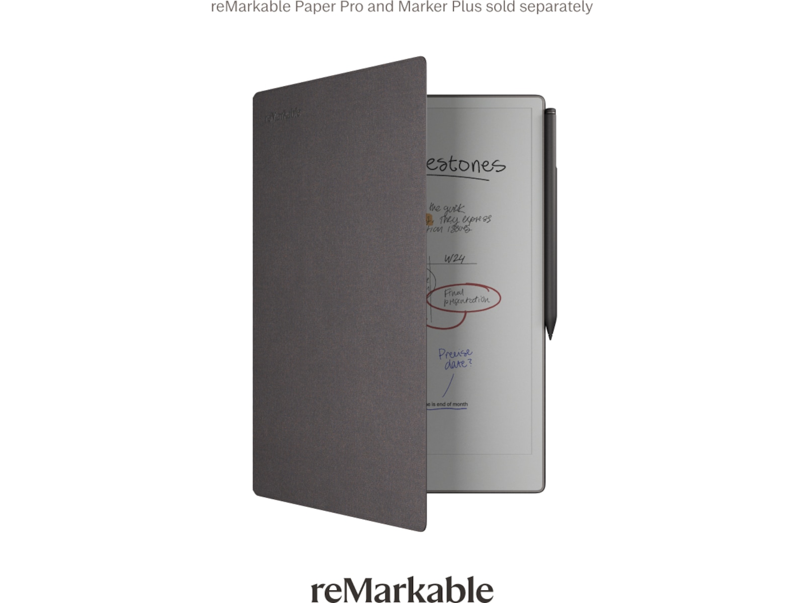 reMarkable Paper Pro Book Folio (basalt) Tilbehør til digitale notatblokker