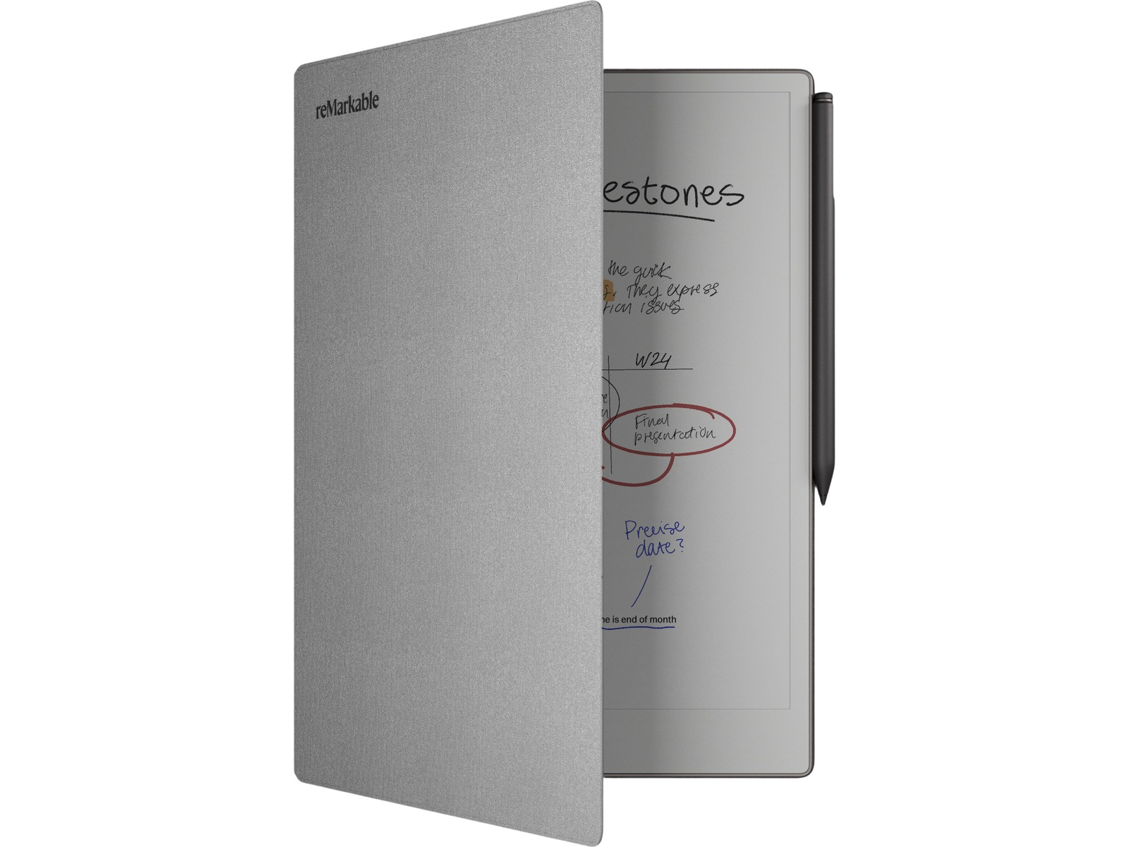 reMarkable Paper Pro Book Folio (grå) Tilbehør til digitale notatblokker
