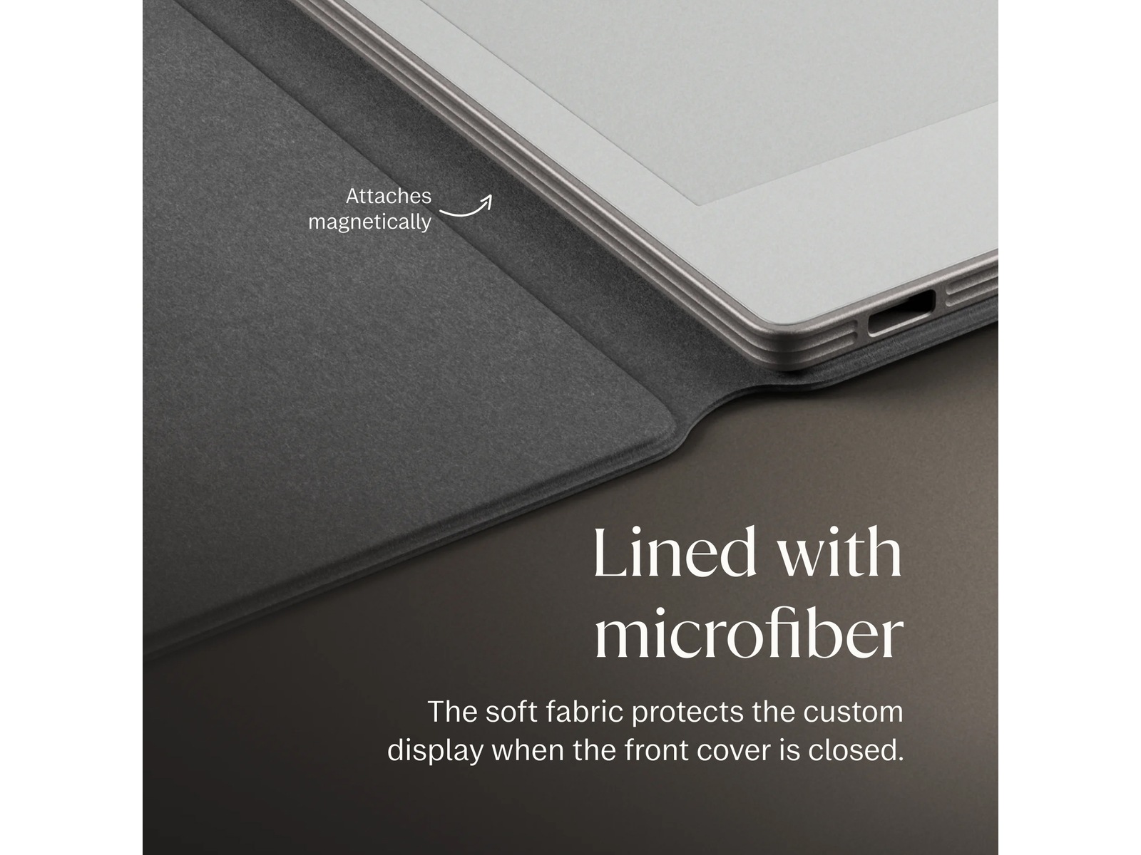 reMarkable Paper Pro Book Folio (grå) Tilbehør til digitale notatblokker