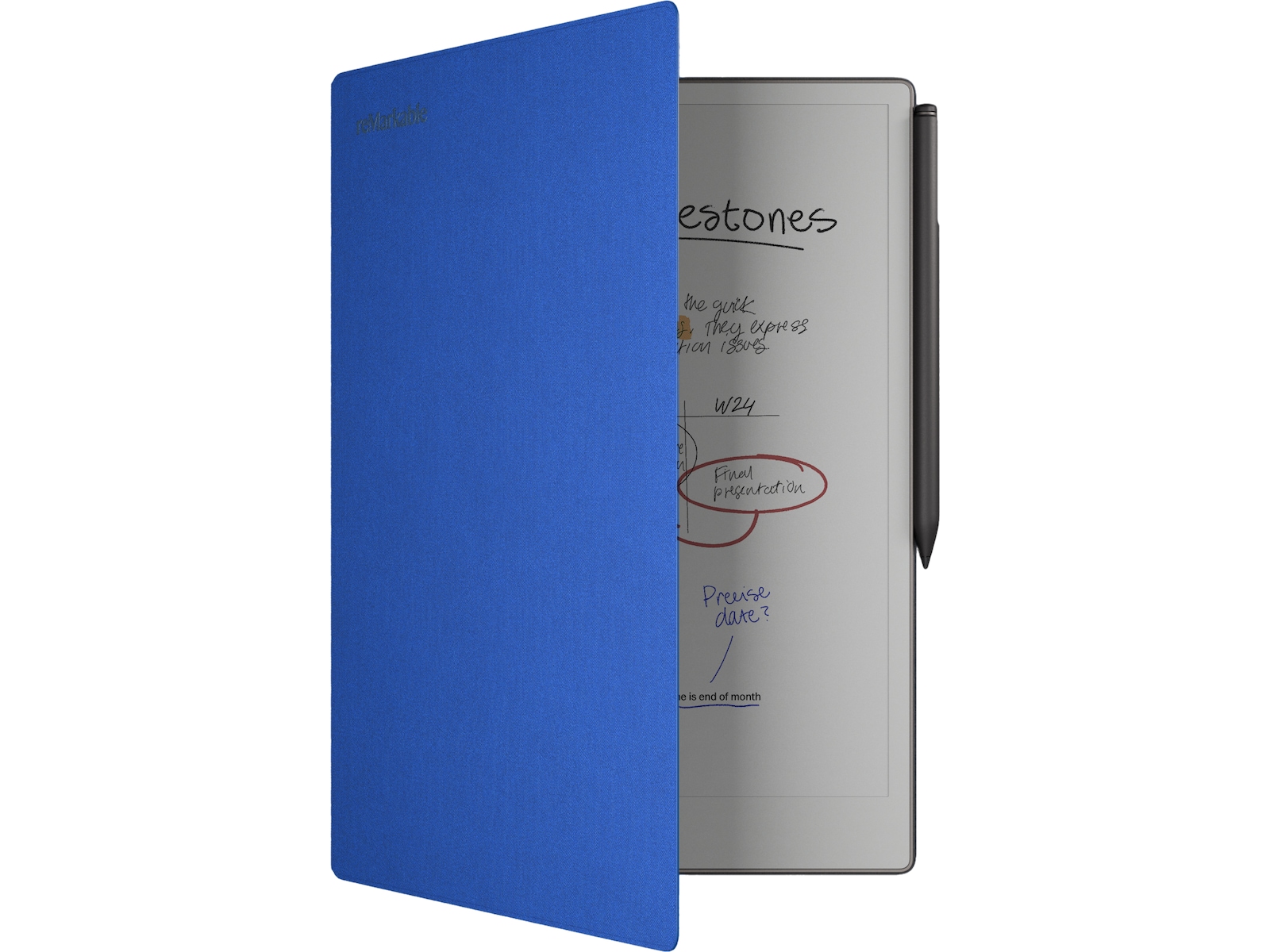 reMarkable Paper Pro Book Folio (kobolt) Tilbehør til digitale notatblokker