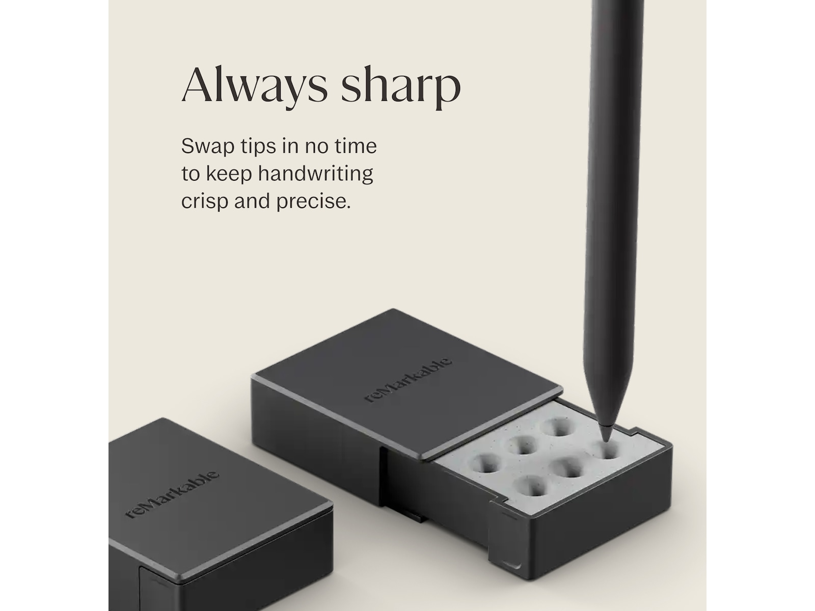 reMarkable Paper Pro Marker spisser 6-pack (sort) Tilbehør til digitale notatblokker
