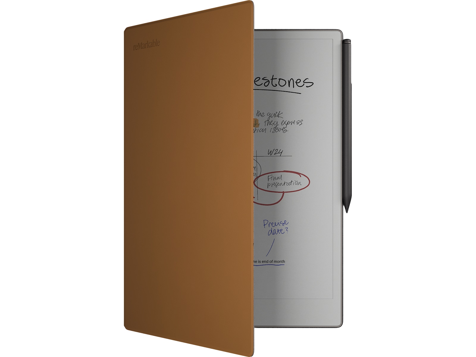 reMarkable Paper Pro Book Folio (brun) Tilbehør til digitale notatblokker