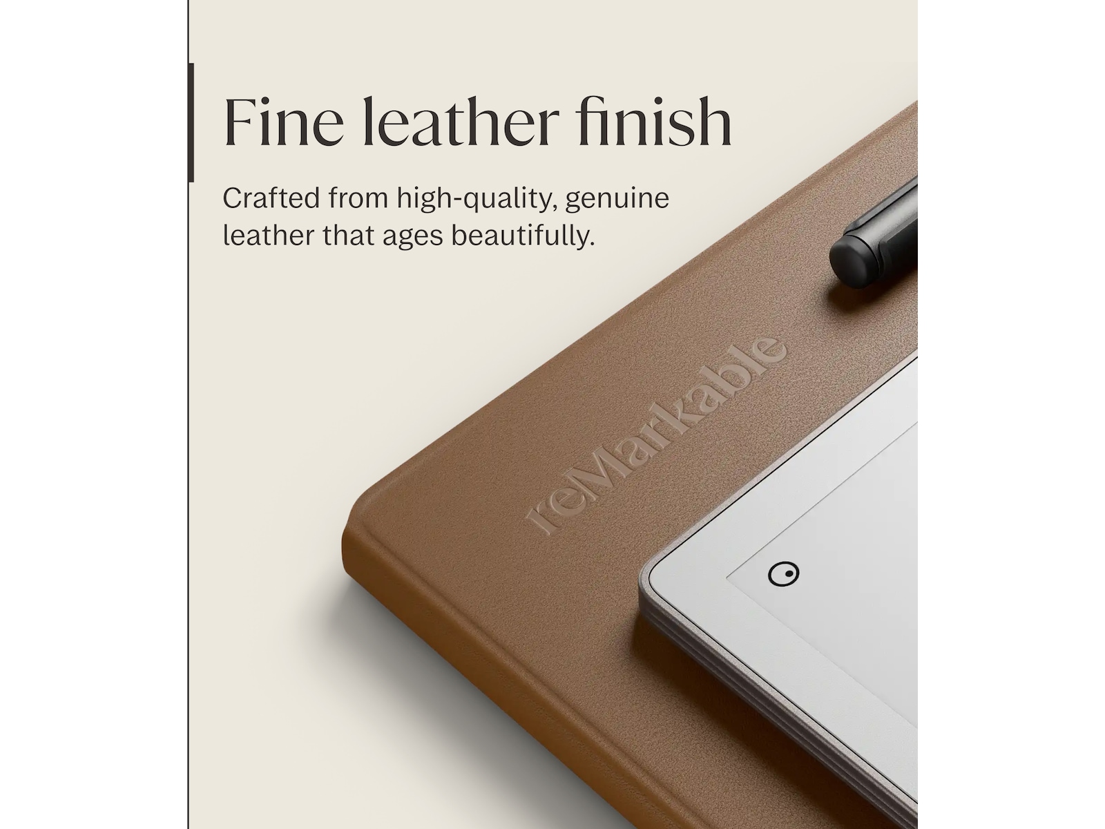 reMarkable Paper Pro Book Folio (brun) Tilbehør til digitale notatblokker