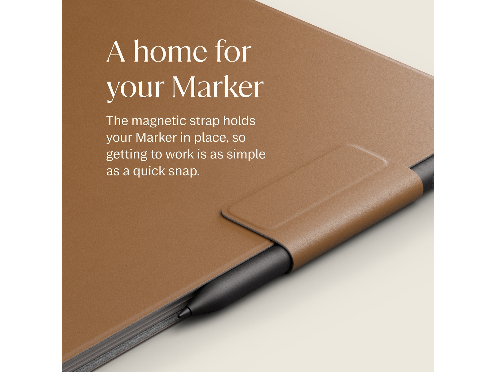 reMarkable Paper Pro Book Folio (brun) Tilbehør til digitale notatblokker