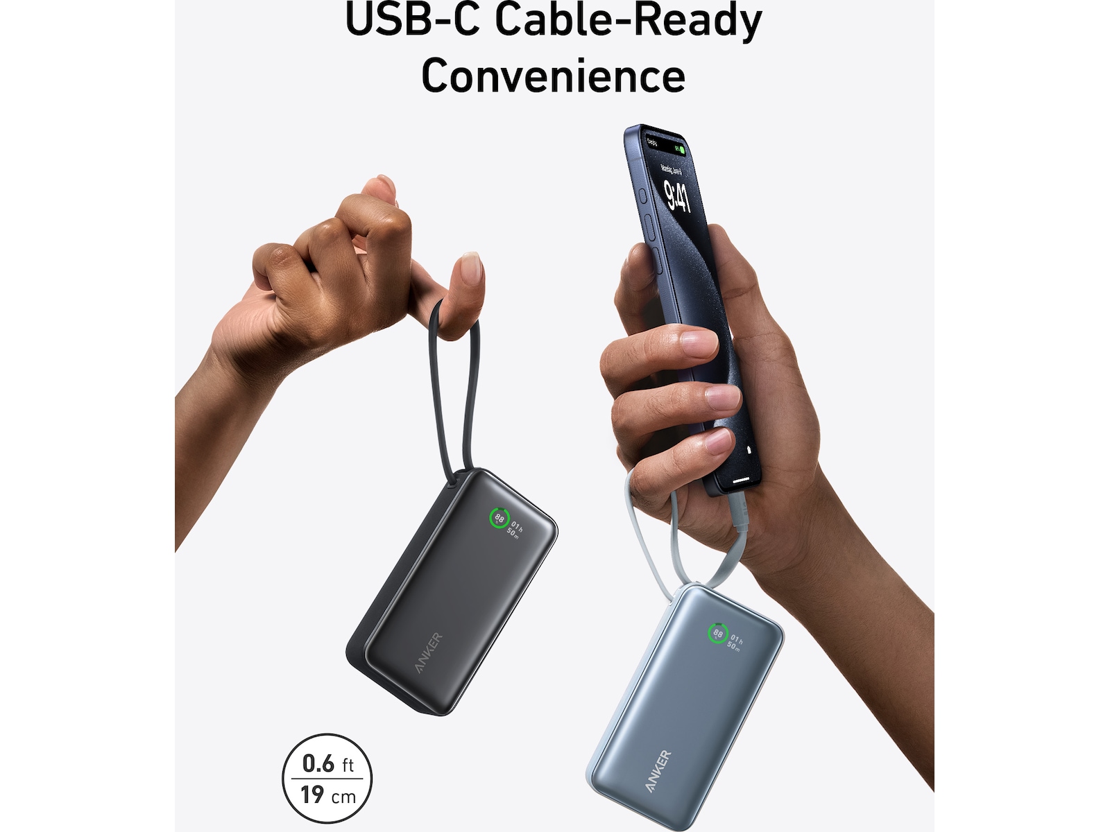 Anker 545 Nano Powerbank 10000mAh (sort) -B-Grade Demo tilbehør til mobiler & klokker