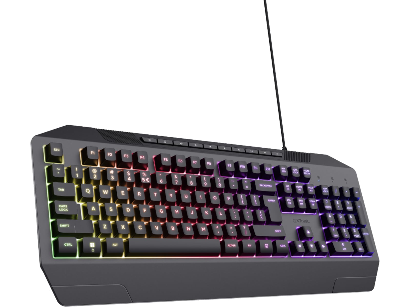 Trust GTX 836 Evocx Illuminated Gamingtastatur Gamingtastatur
