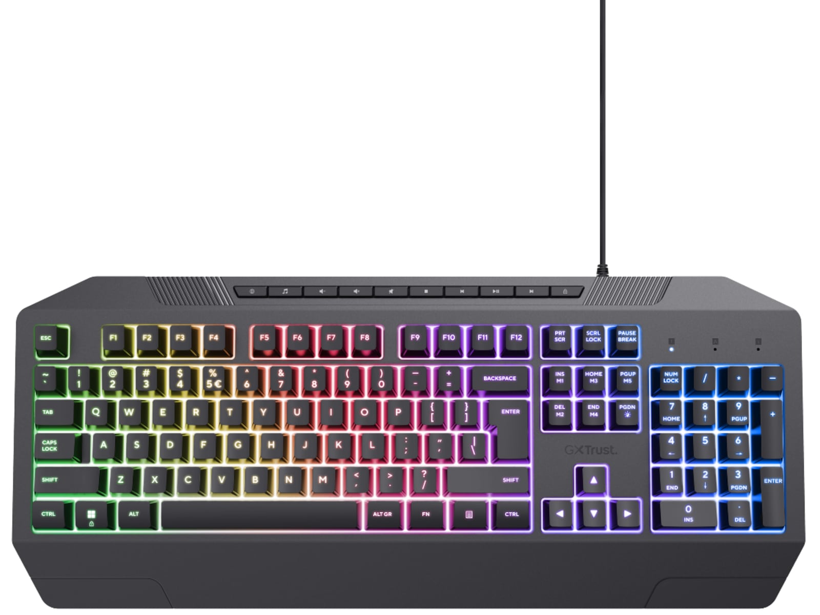 Trust GTX 836 Evocx Illuminated Gamingtastatur Gamingtastatur