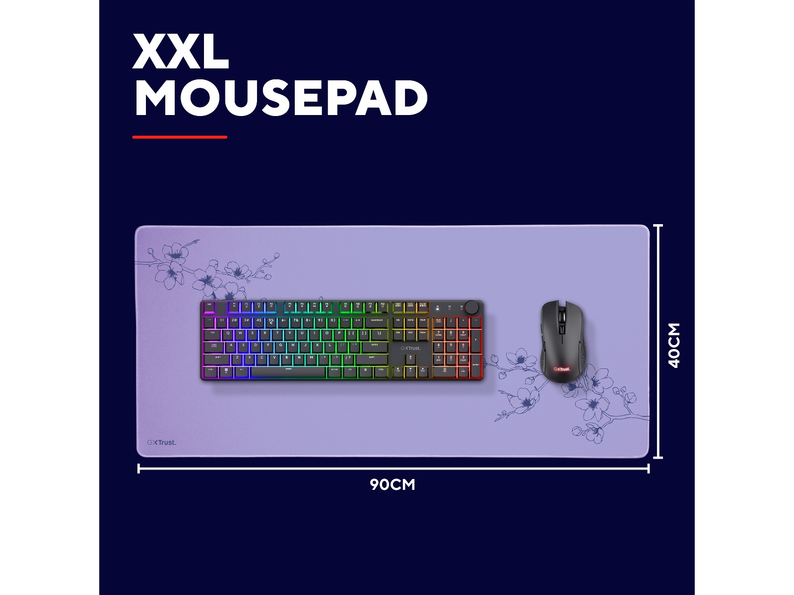 Trust GXT 759 XXL Gamingmusematte (blossum) Gamingmusematte