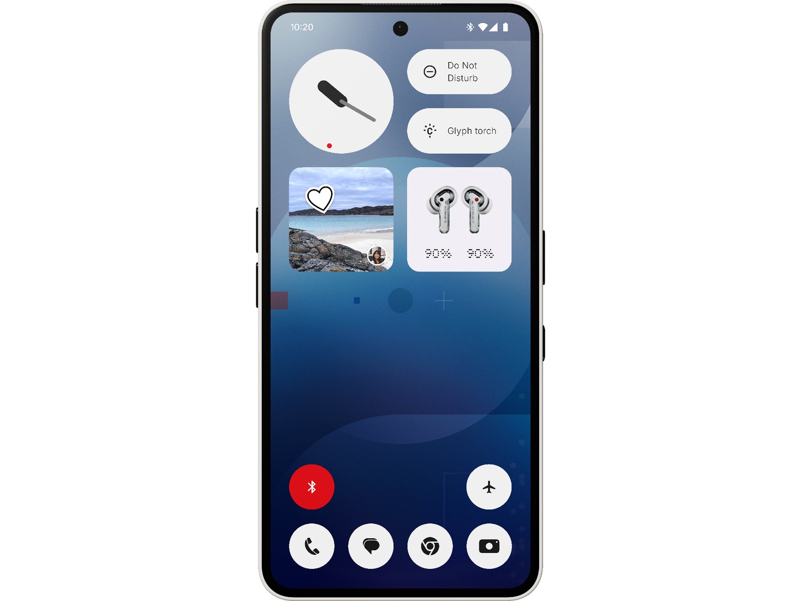 Nothing Phone (3a) 128GB (hvit) Mobiltelefoner