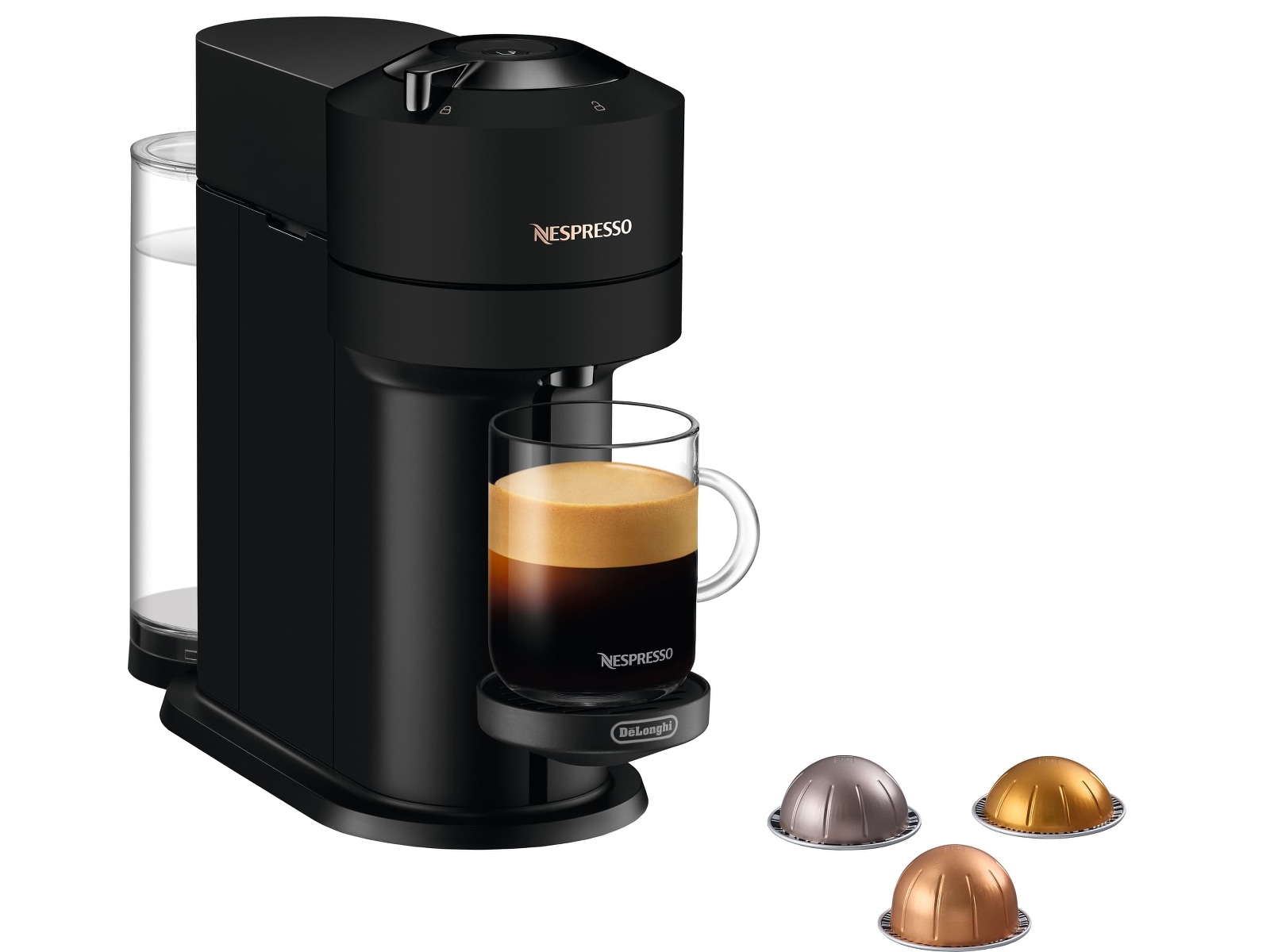Nespresso Vertuo Next Kaffemaskin fra DeLonghi ENV120BMAE (sort) Kapselmaskiner