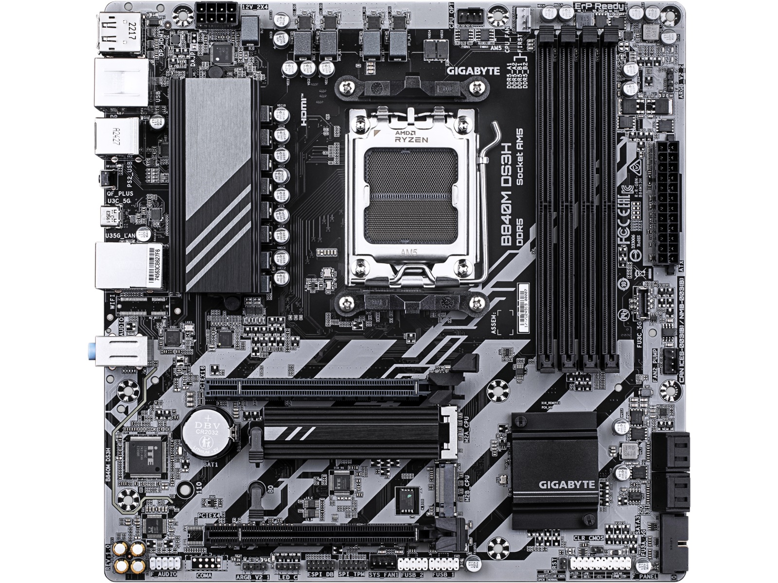 Gigabyte B840M DS3H Hovedkort AMD Socket