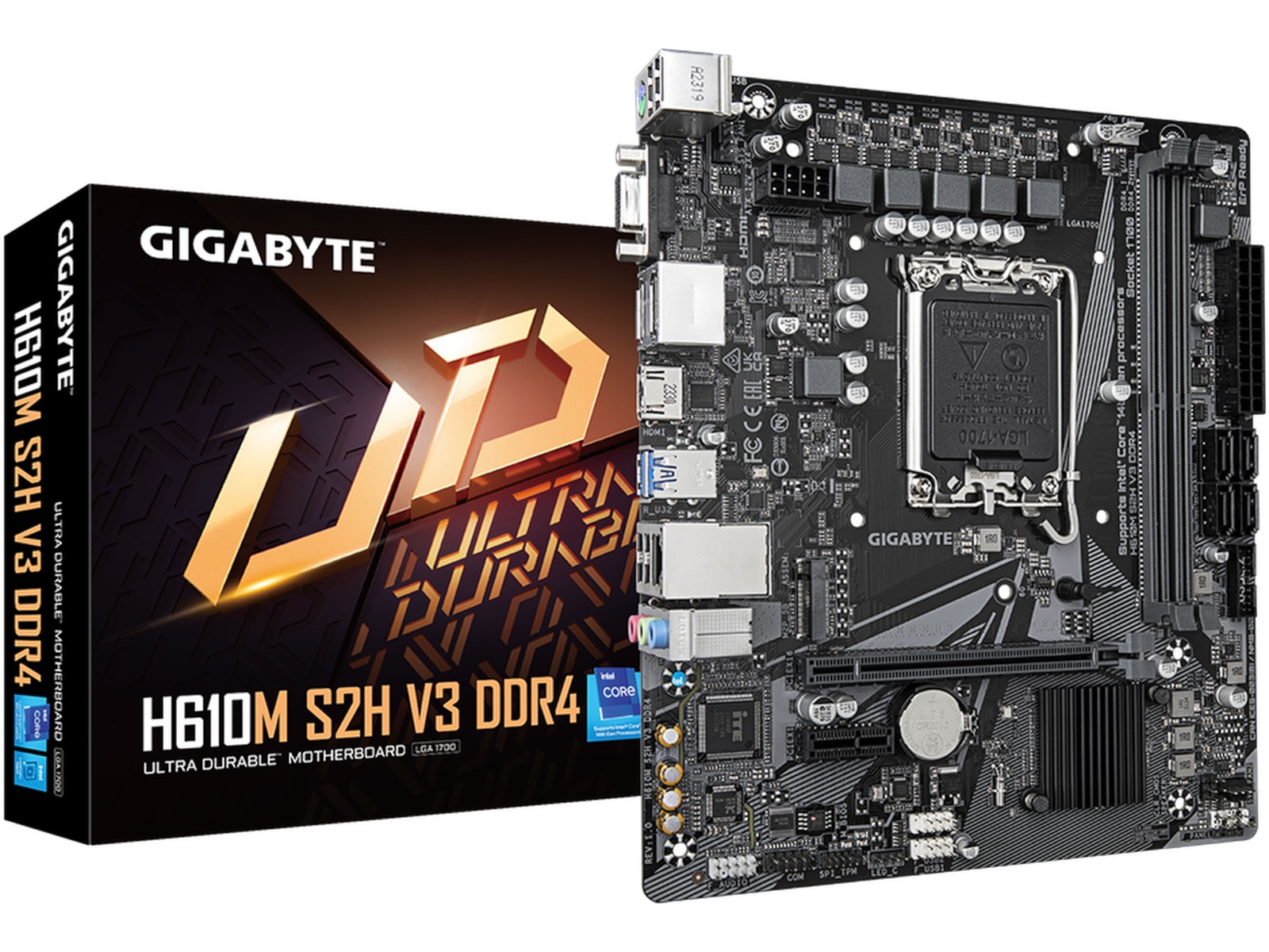 Gigabyte H610M S2H V3 DDR4 Hovedkort Intel Socket