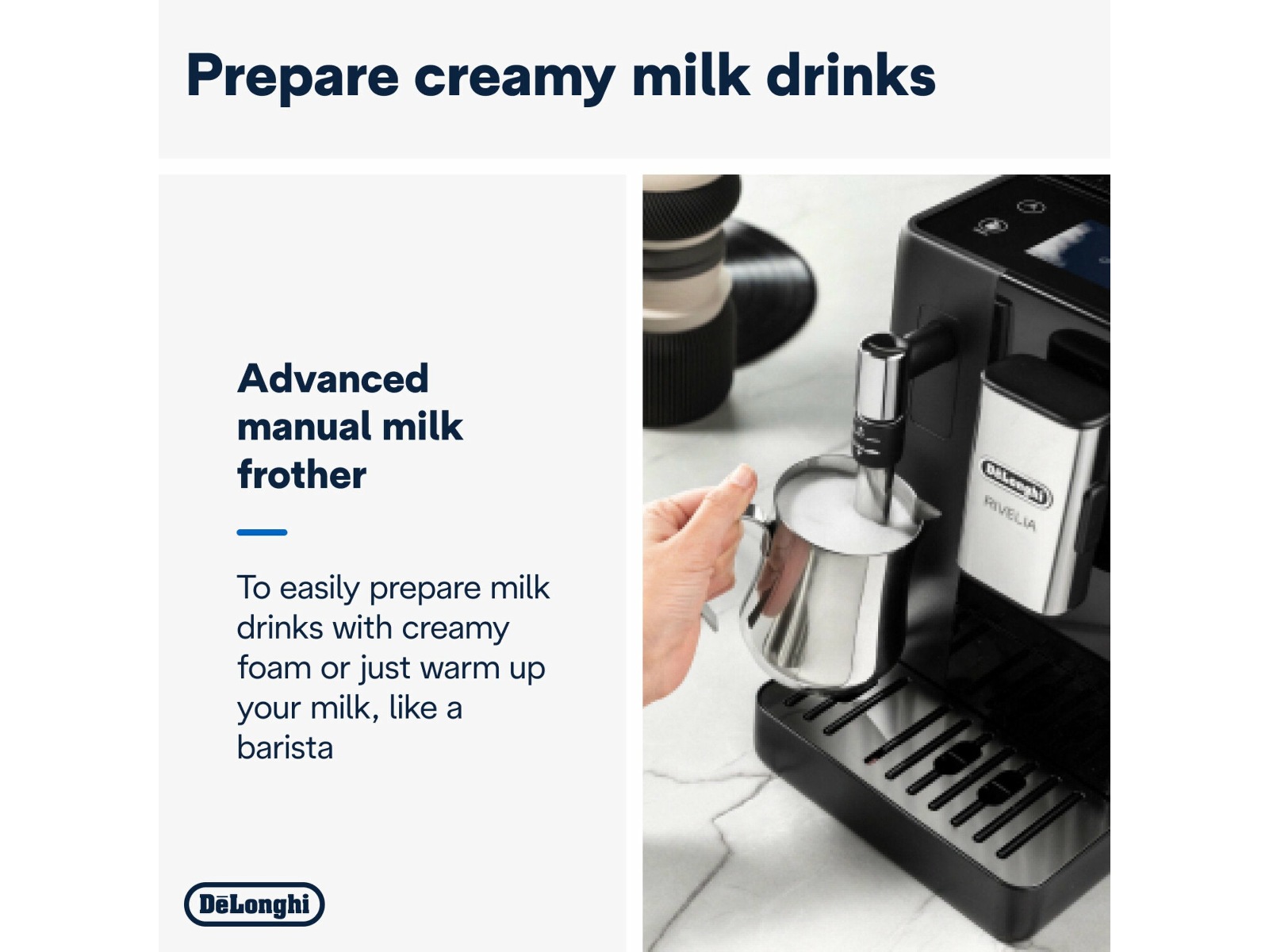 DeLonghi Rivelia EXAM440.35.B automatisk kaffemaskin Espressomaskiner