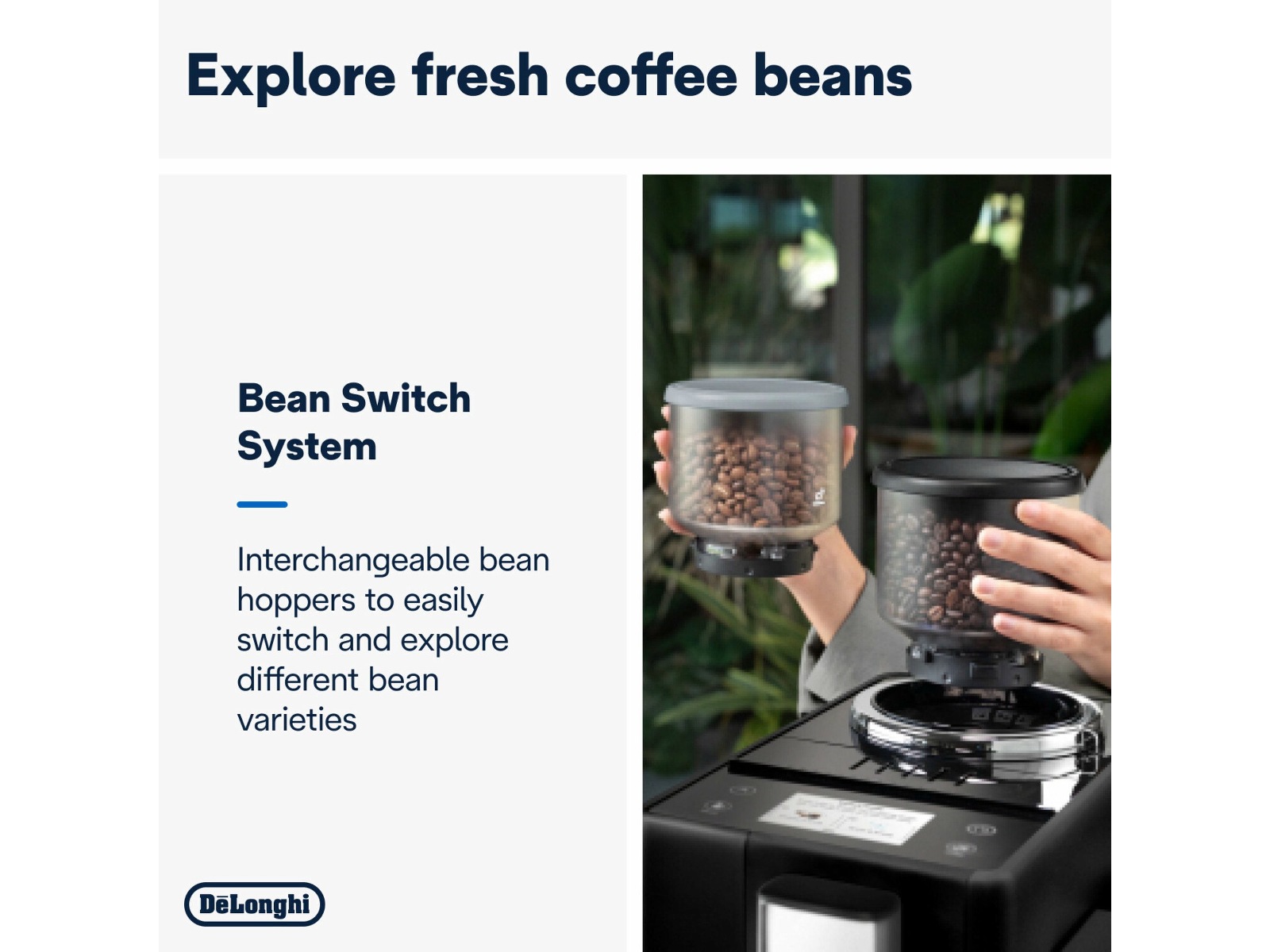 DeLonghi Rivelia EXAM440.35.B automatisk kaffemaskin Espressomaskiner