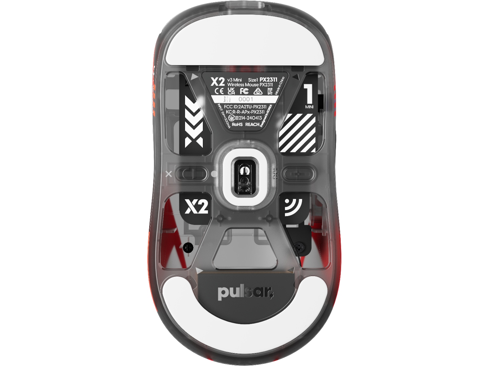 Pulsar X2 V3 Mini Trådløs Gamingmus (T1-edition) Gamingmus