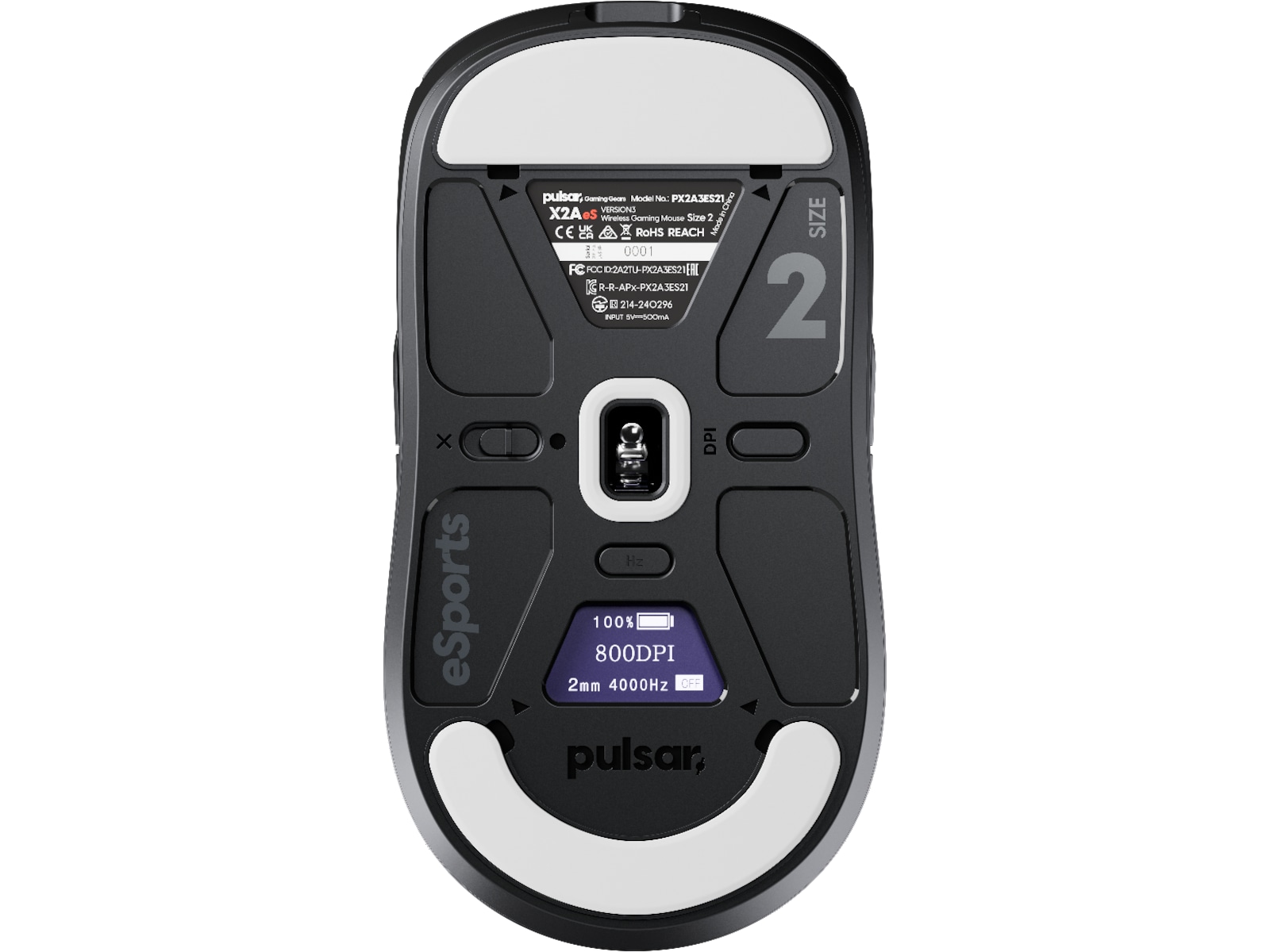 Pulsar X2A v3 eS Mini Trådløs Gamingmus (sort) Gamingmus