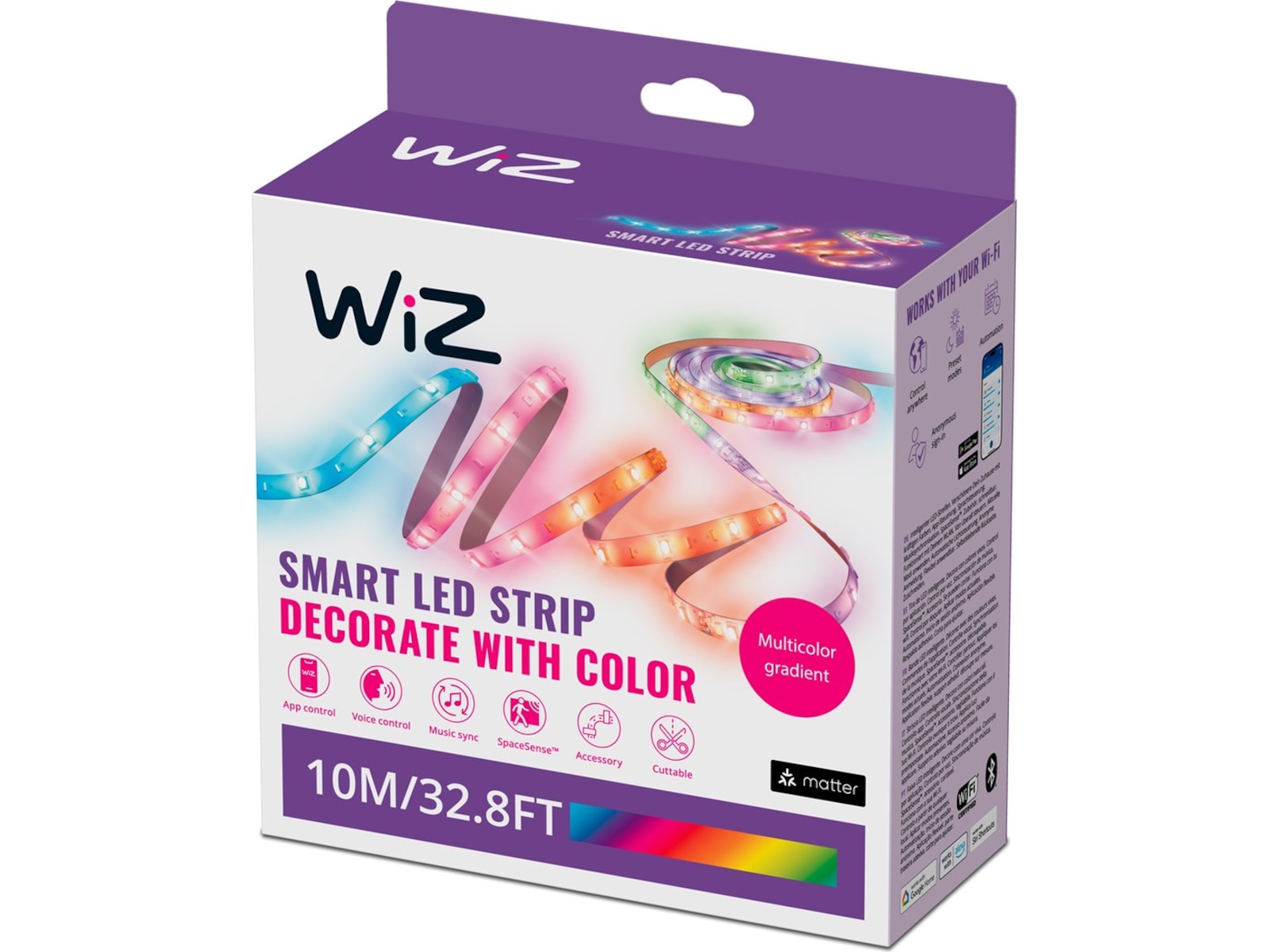WiZ RGBIC Led stripe 10m (5+5) Led strips & underholdning