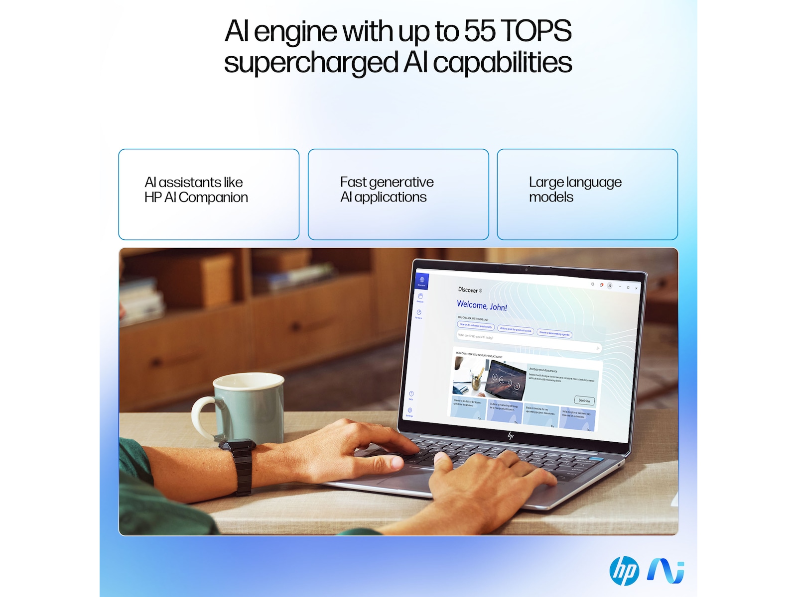 HP OmniBook Ultra Laptop 14-fd0031no 14" 2.2K Touch AMD Ryzen™ AI 9 365 Processor med Radeon™ Graphics -B-Grade Demo bærbar PC