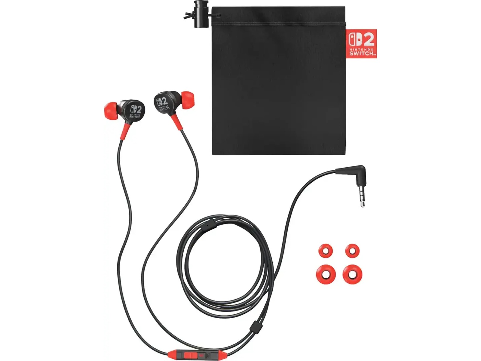 PowerA Kablet Øreplugger Nintendo Switch 2 (sort) Tilbehør til spillkonsoller