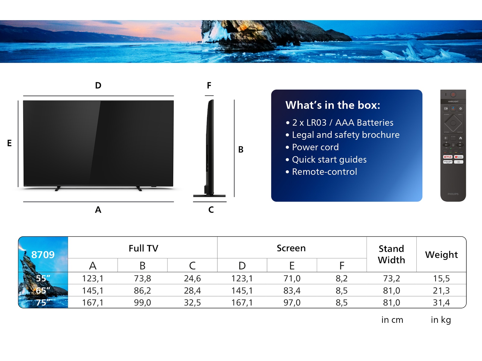 Philips 55PML8709 4K QD MiniLED Smart TV -B-Grade Demo TV/projektor