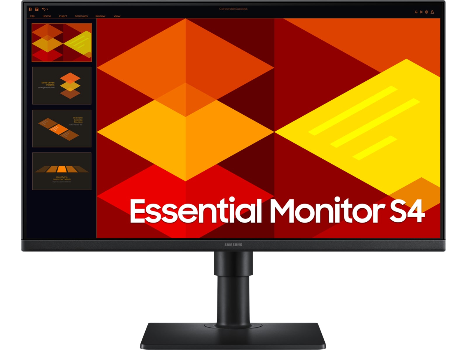 Samsung 24" skjerm S4 S24D400SU 1920x1080 IPS, 5ms, 1000:1, 2xHDMI/DP