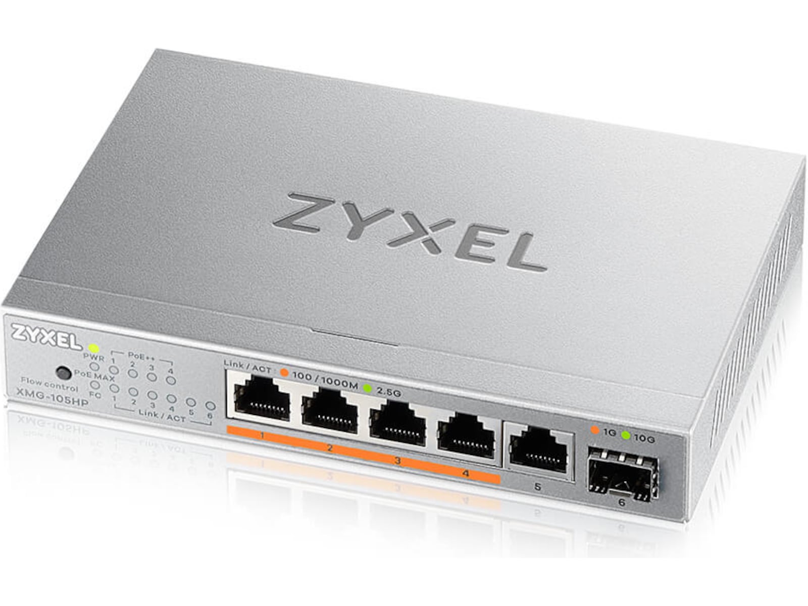 Zyxel switch XMG-105HP 5-port gigabit POE 70w