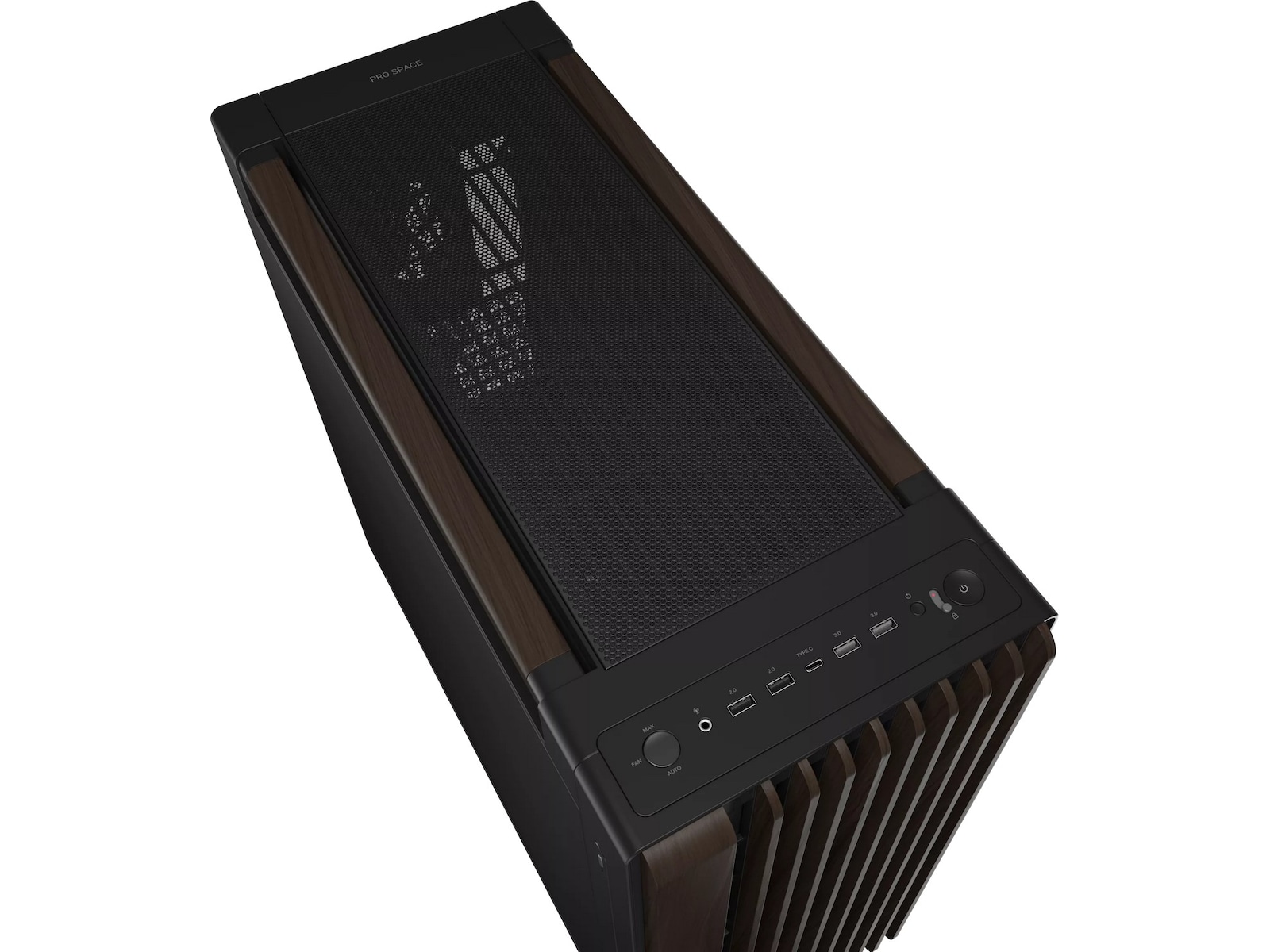 Asus PA602 PROART Walnut Wood Metal PWM Modern Mid Tower (sort) Mini/Micro/Nano tower