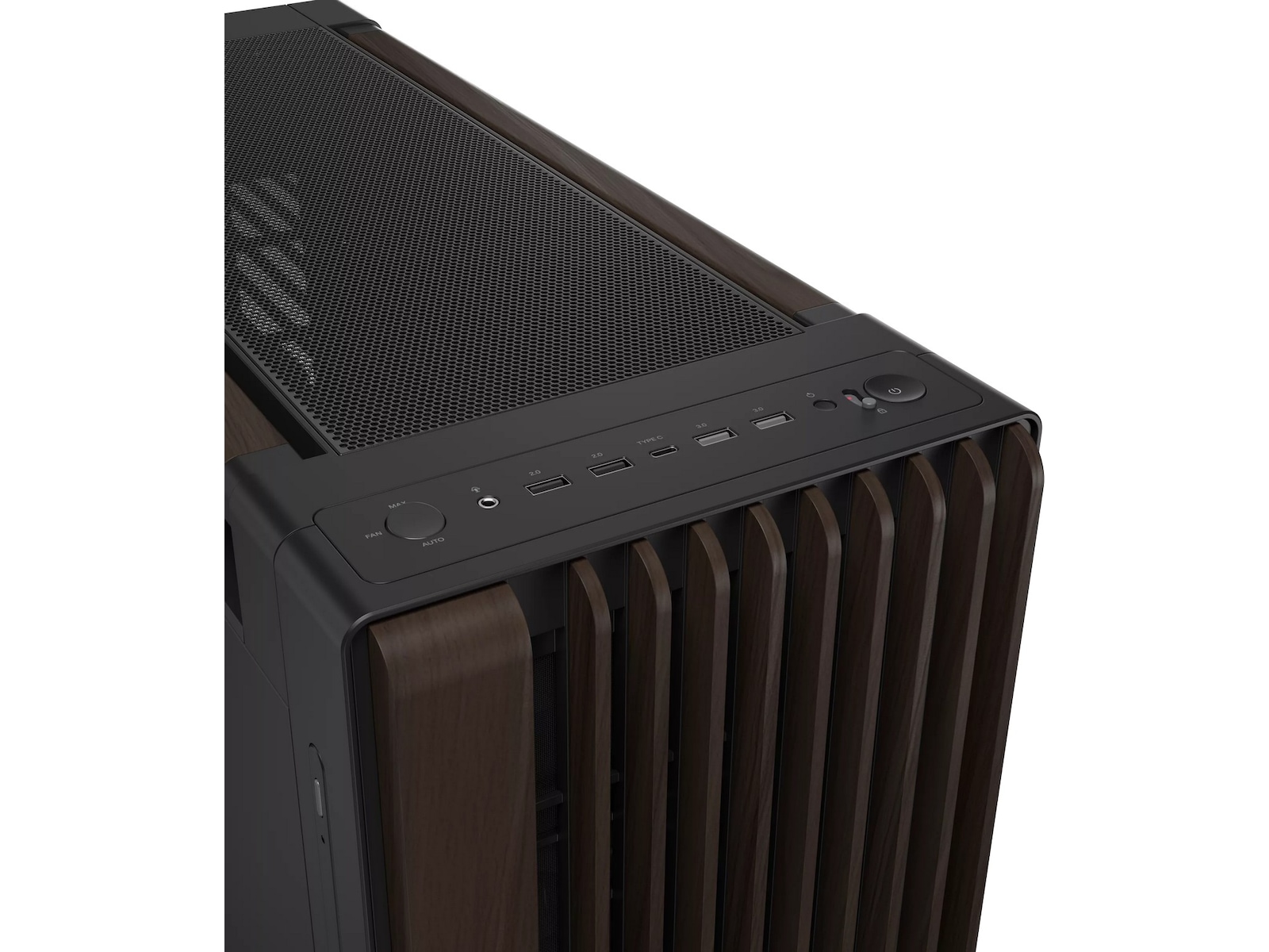 Asus PA602 PROART Walnut Wood Metal PWM Modern Mid Tower (sort) Mini/Micro/Nano tower