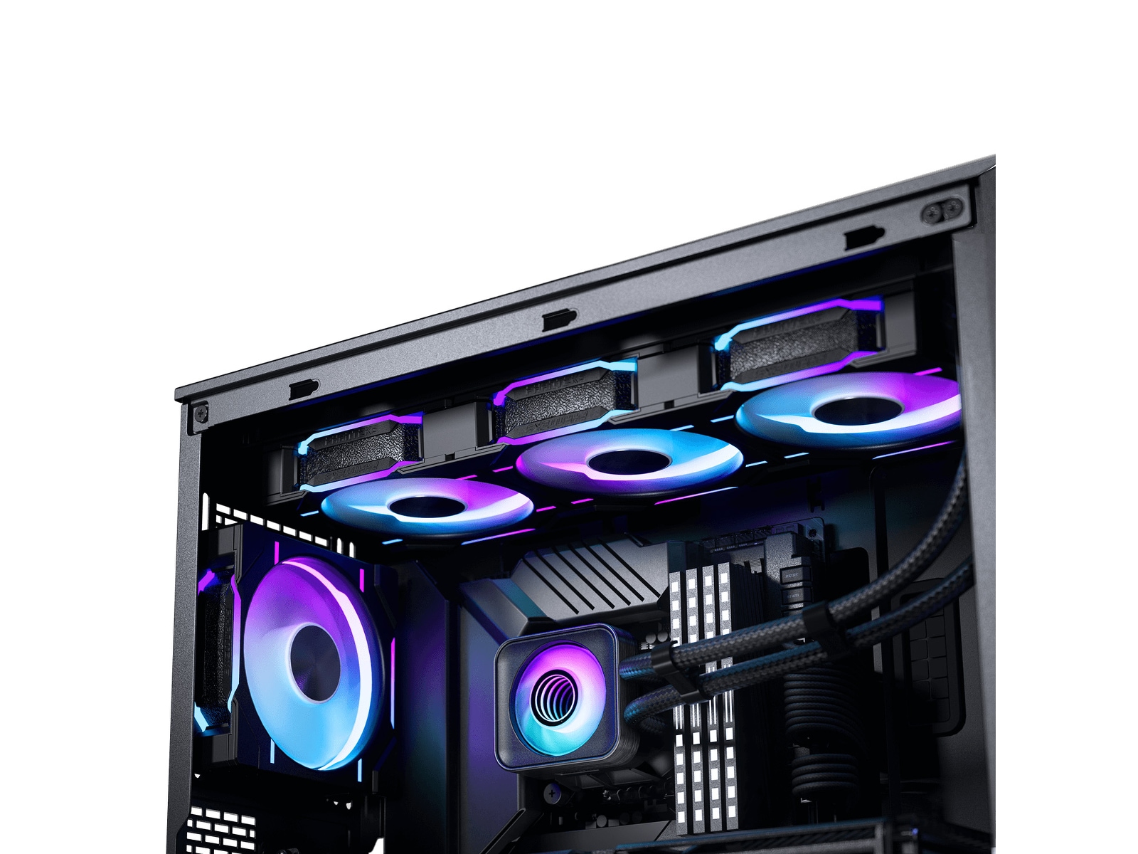 Phanteks Glacier One 360D30 X2 DRGB AIO Kjøler (sort) CPU - Vannkjøling