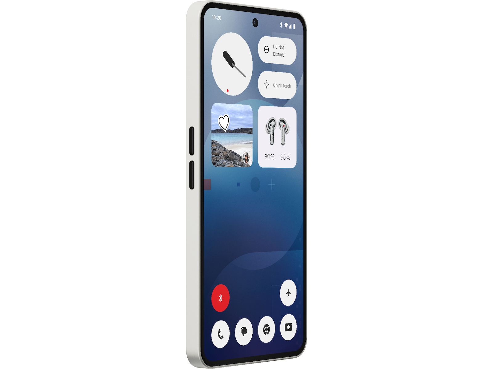 Nothing Phone (3a) 128GB (hvit) -B-Grade Demo mobiltelefoner