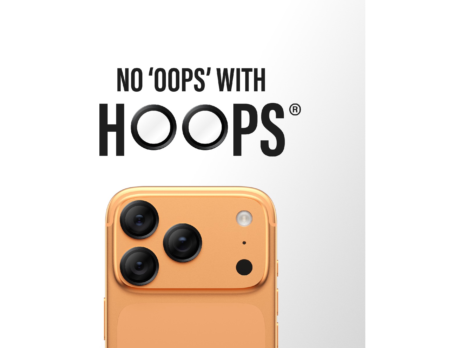 PanzerGlass iPhone 17 Pro / 17 Pro Max / 16 Pro / 16 Pro Max Hoops Linsebeskytter (sort) Skjermbeskytter