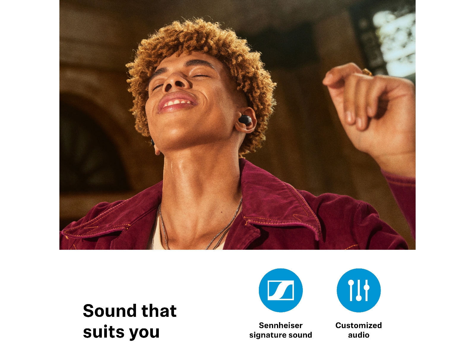 Sennheiser Accentum True Wireless trådløse ørepropper, In-ear (hvit) Ørepropper