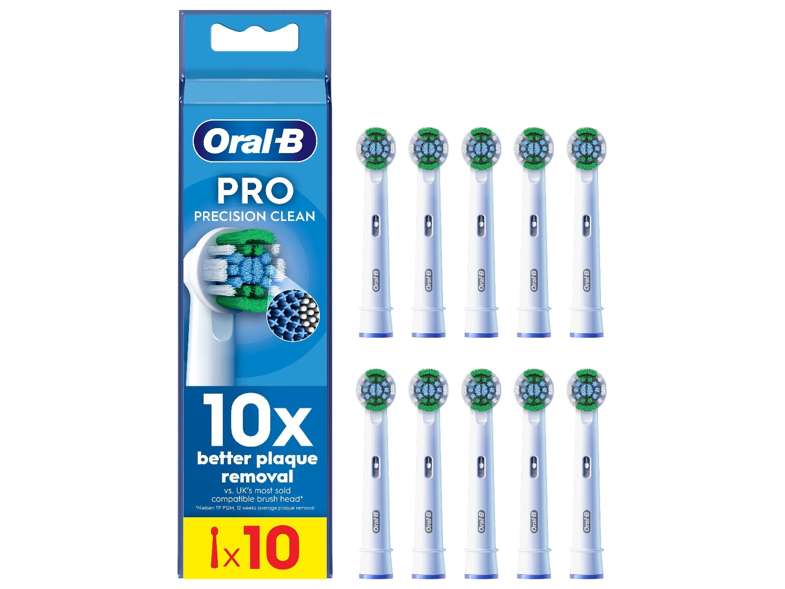 Oral-B Pro Precision Clean Børstehoder (10 stk) Tannbørstehoder