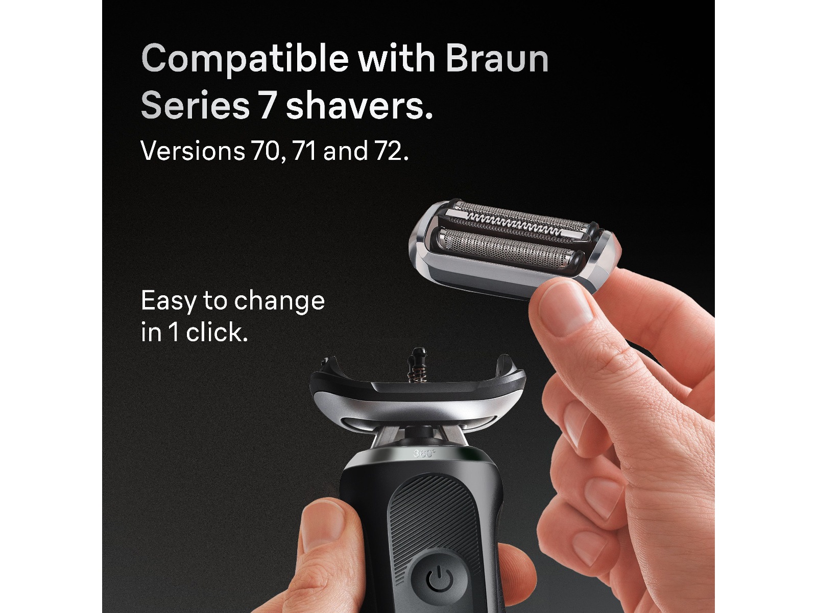 Braun Series 7 Barberhode-Refill 74S Tilbehør til barbermaskiner