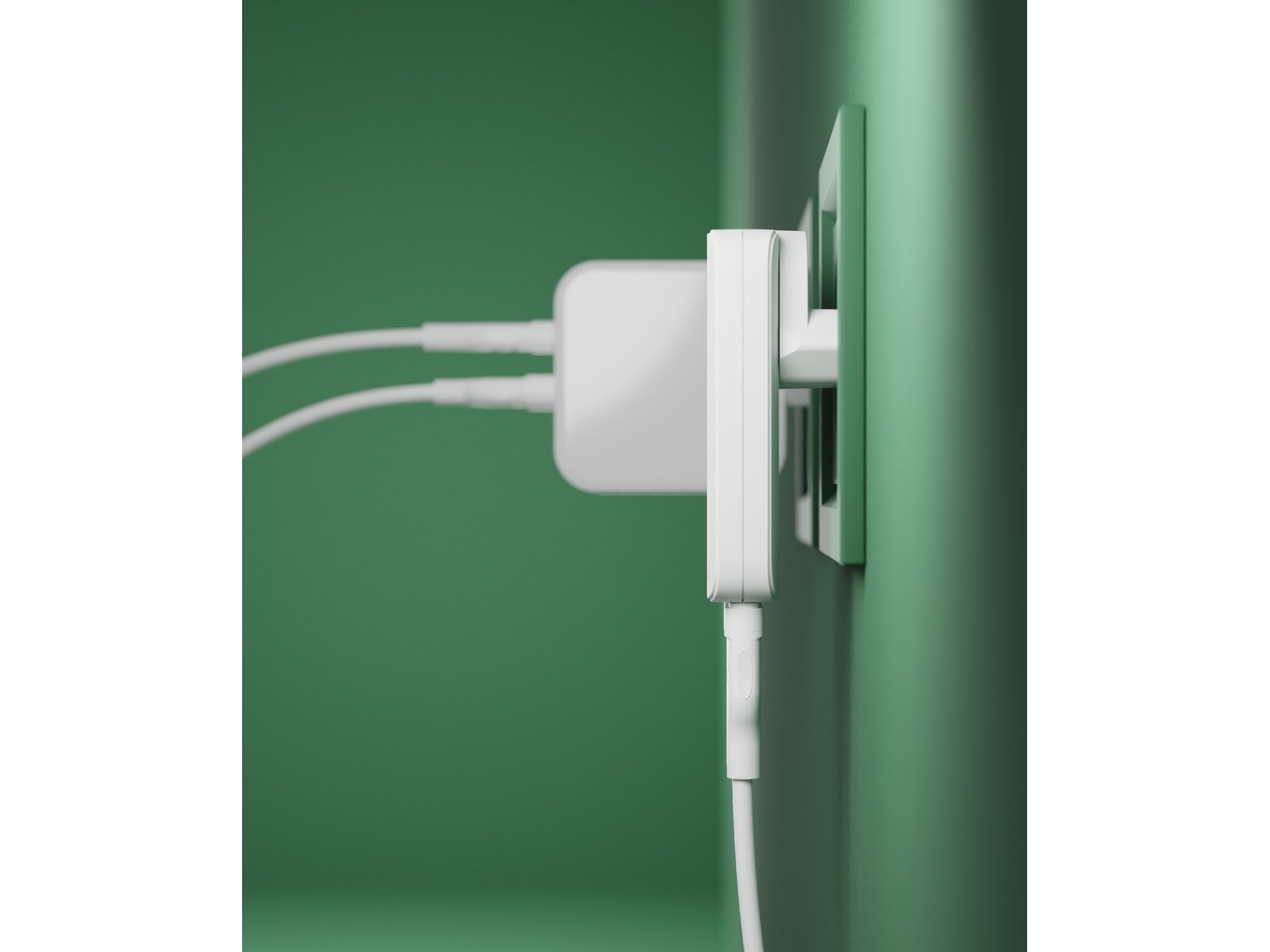 dbramante1928 re-charge Pro EU/US Slim Vegglader (hvit) Mobilladere