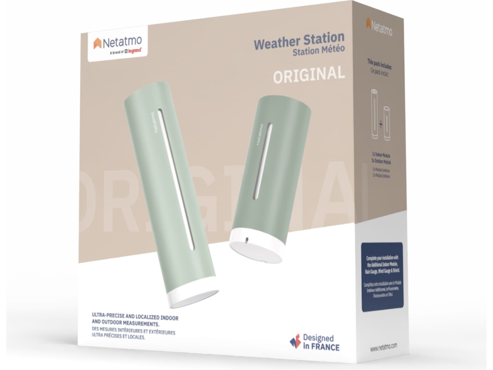 Netatmo Smart værstasjon Original 2.gen (mint) Værstasjoner