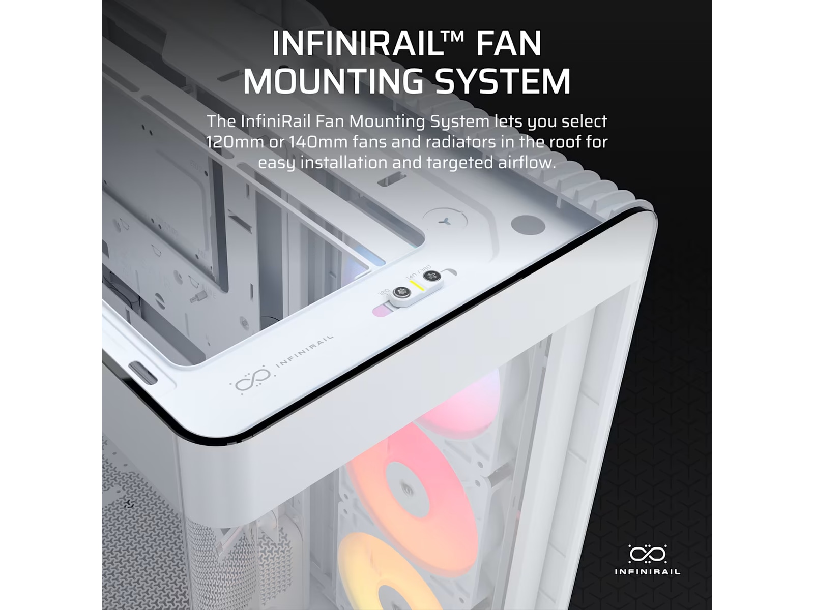 Corsair FRAME 4500X RS-R ARGB Mid Tower (hvit) Midi tower