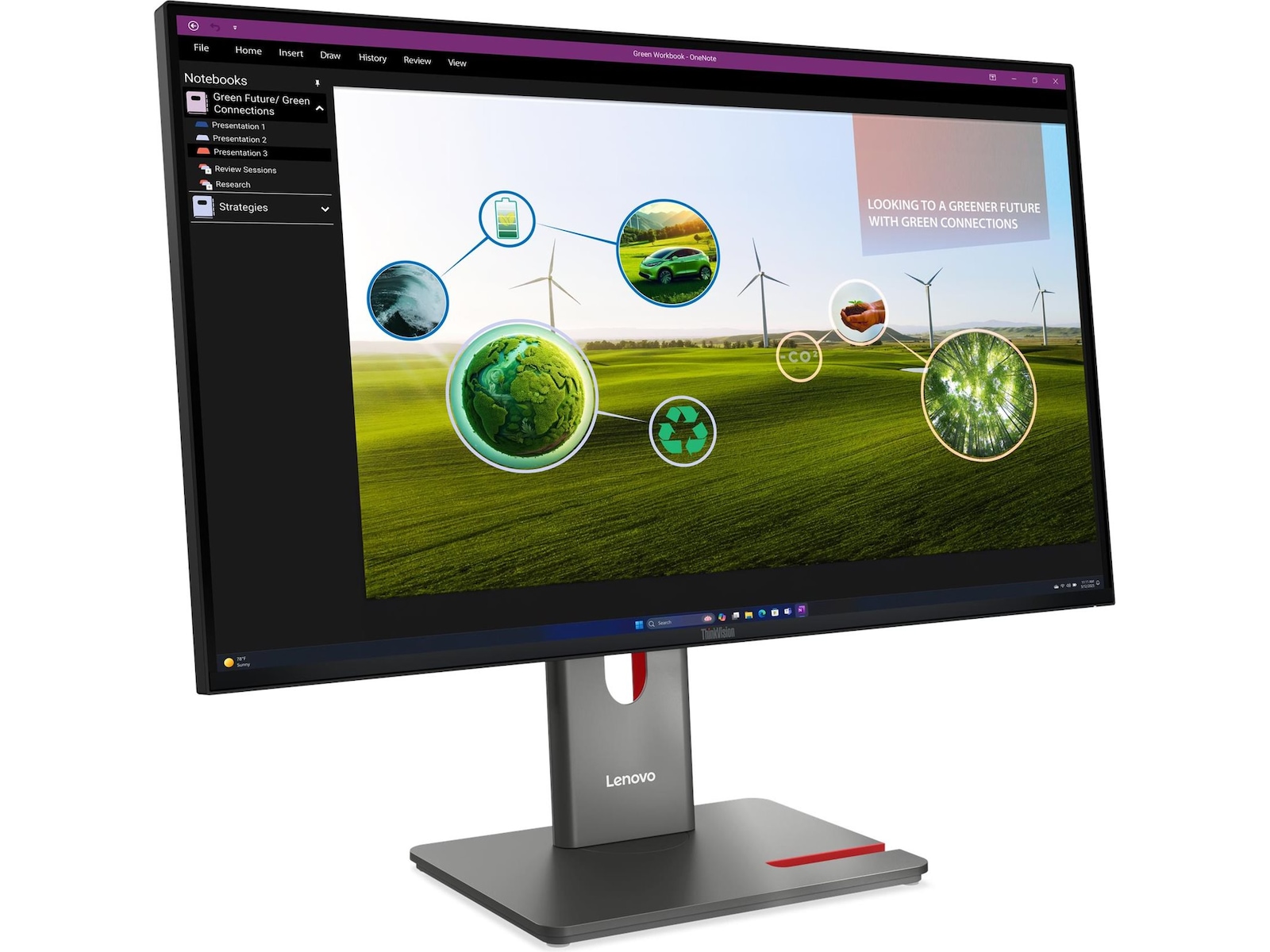 Lenovo 27" skjerm ThinkVision P27Q-40 Skjermer