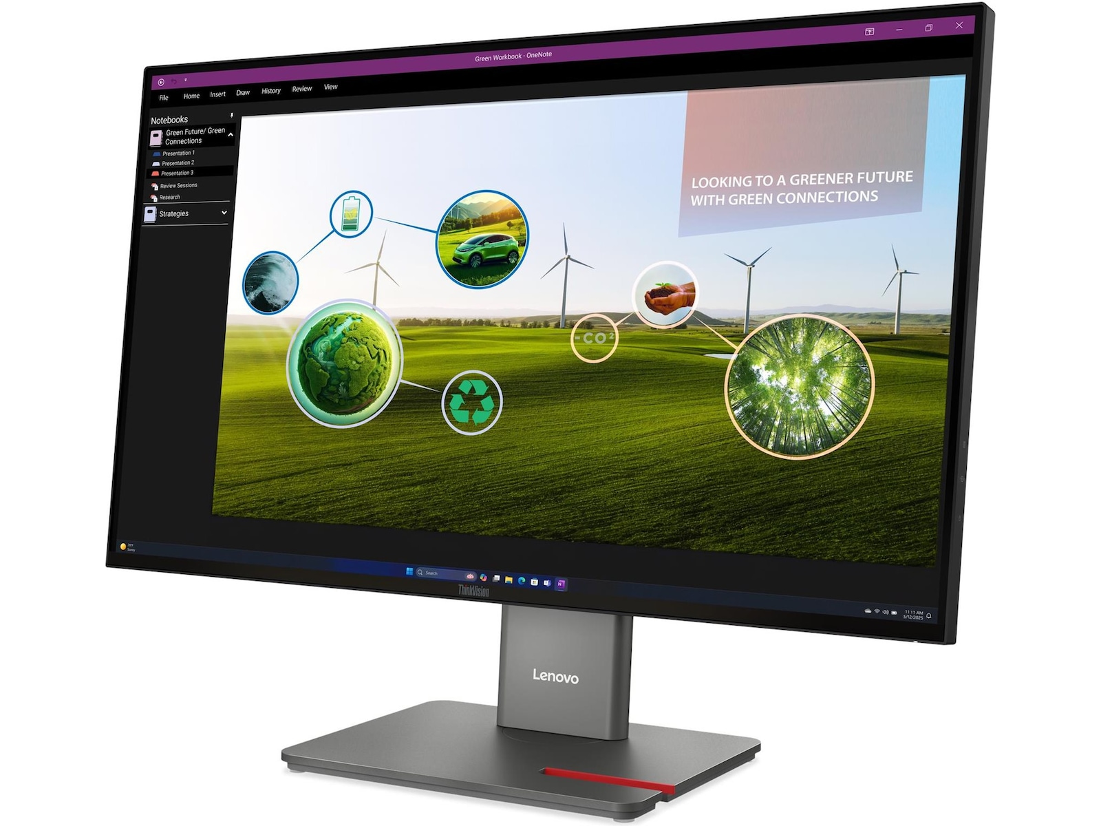 Lenovo 27" skjerm ThinkVision P27Q-40 Skjermer