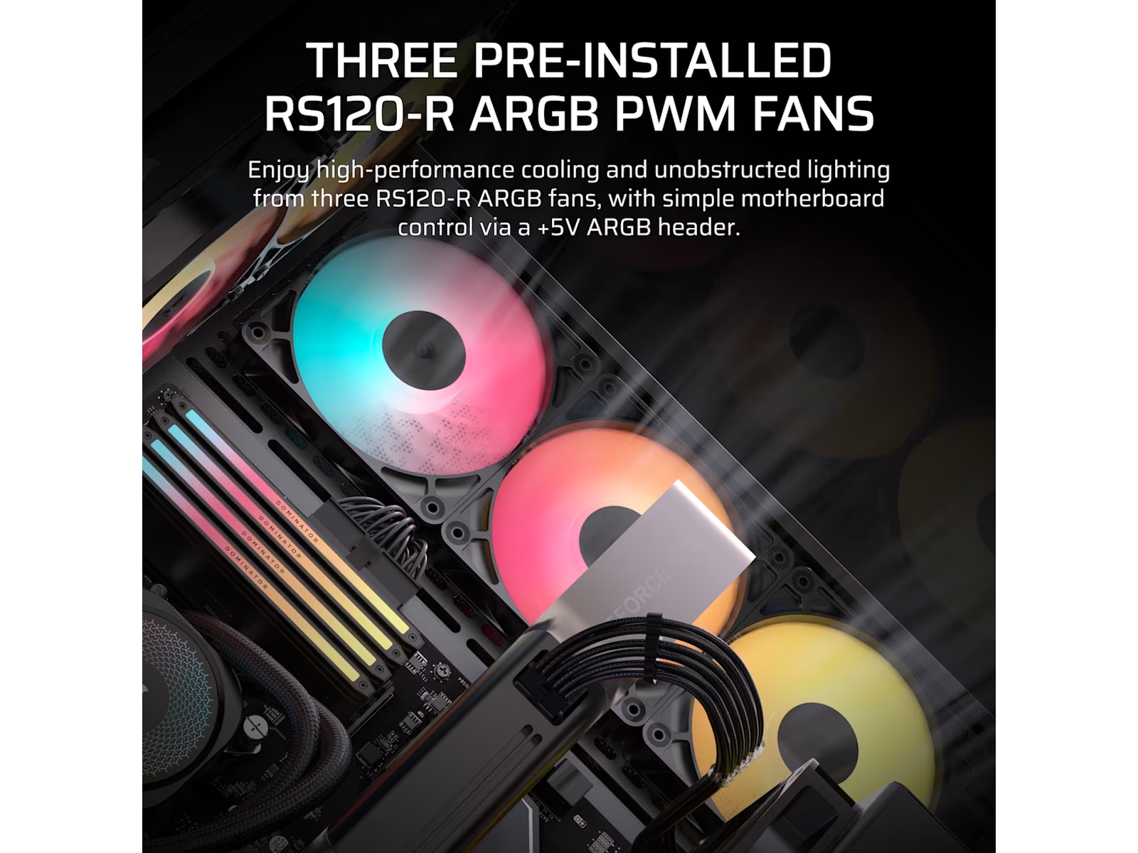 Corsair 3500X RSR ARGB Mid Tower (sort) Midi tower