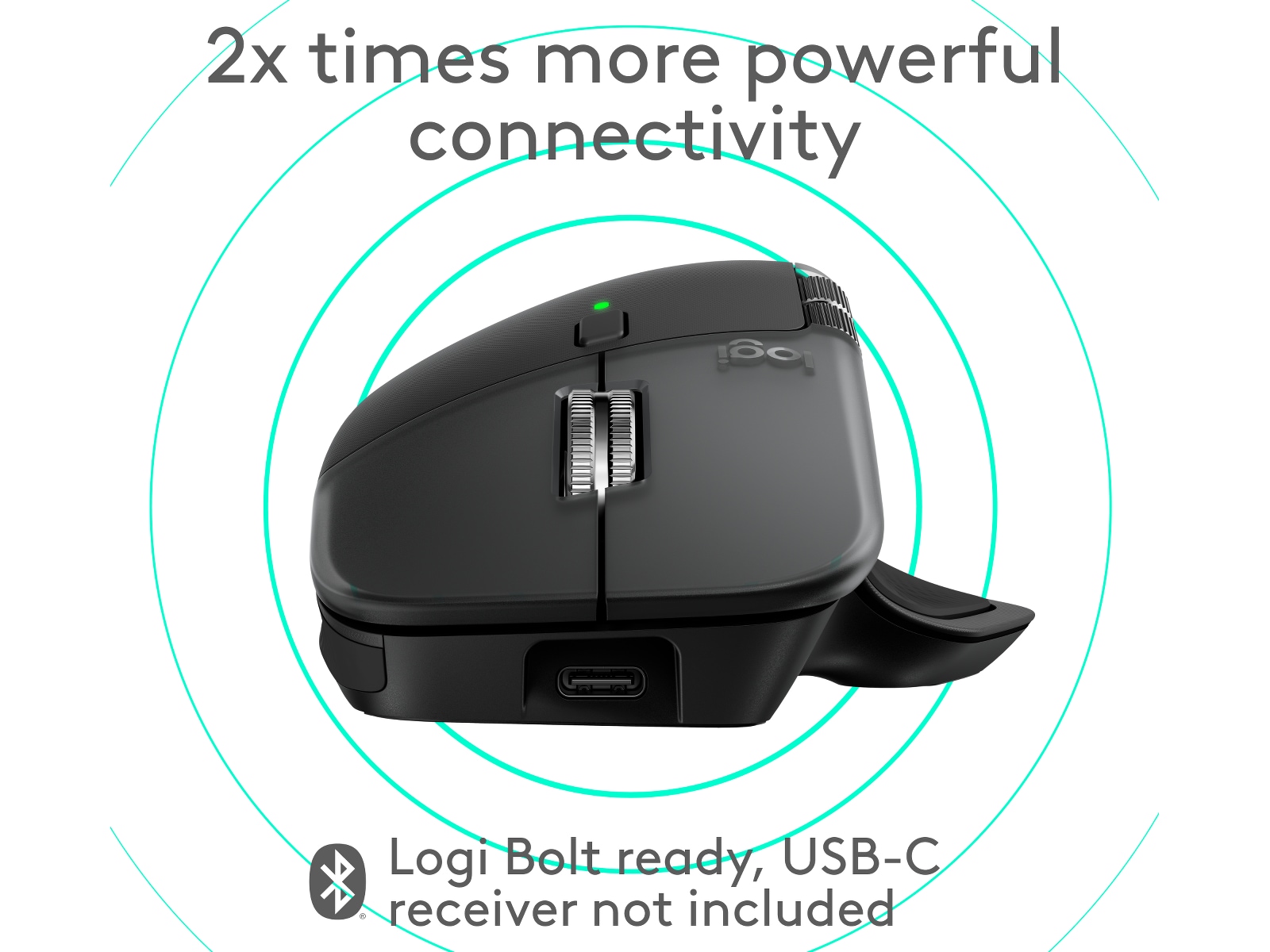 Logitech MX Master 4 for Mac Trådløs Ergonomisk Mus (Space Black) Mus