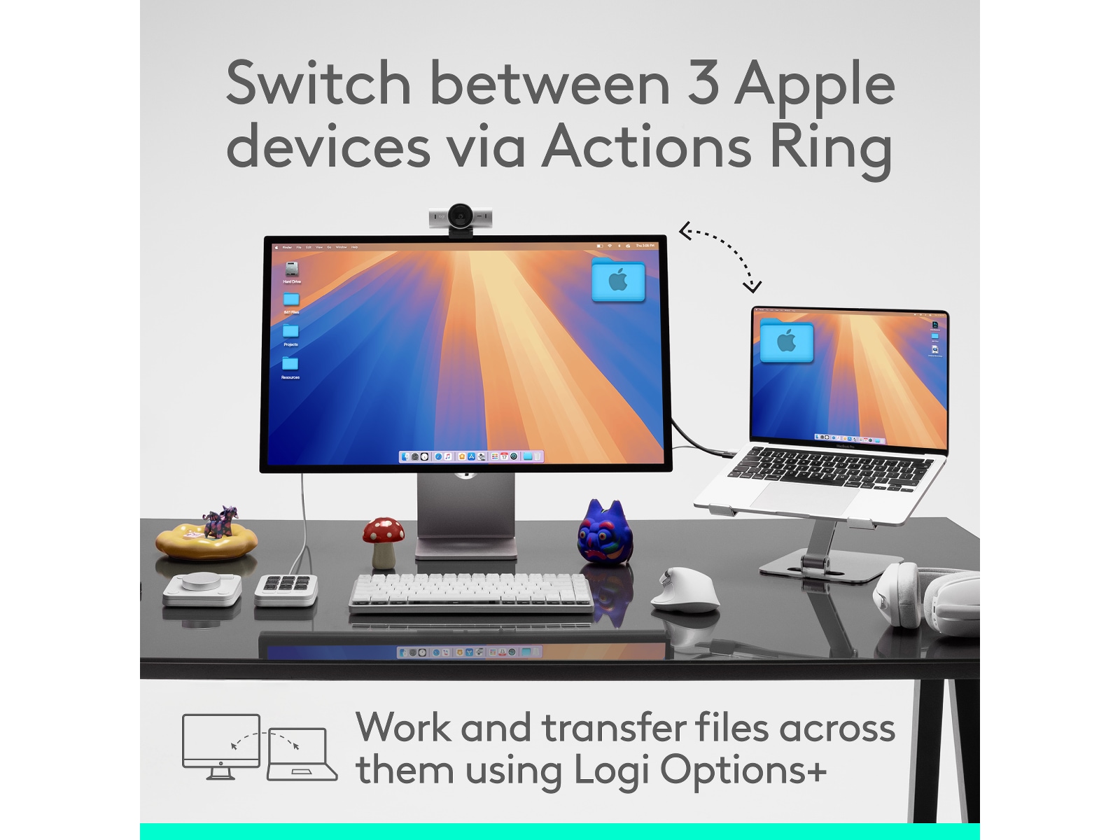 Logitech MX Master 4 for Mac Trådløs Ergonomisk Mus (Space Black) Mus