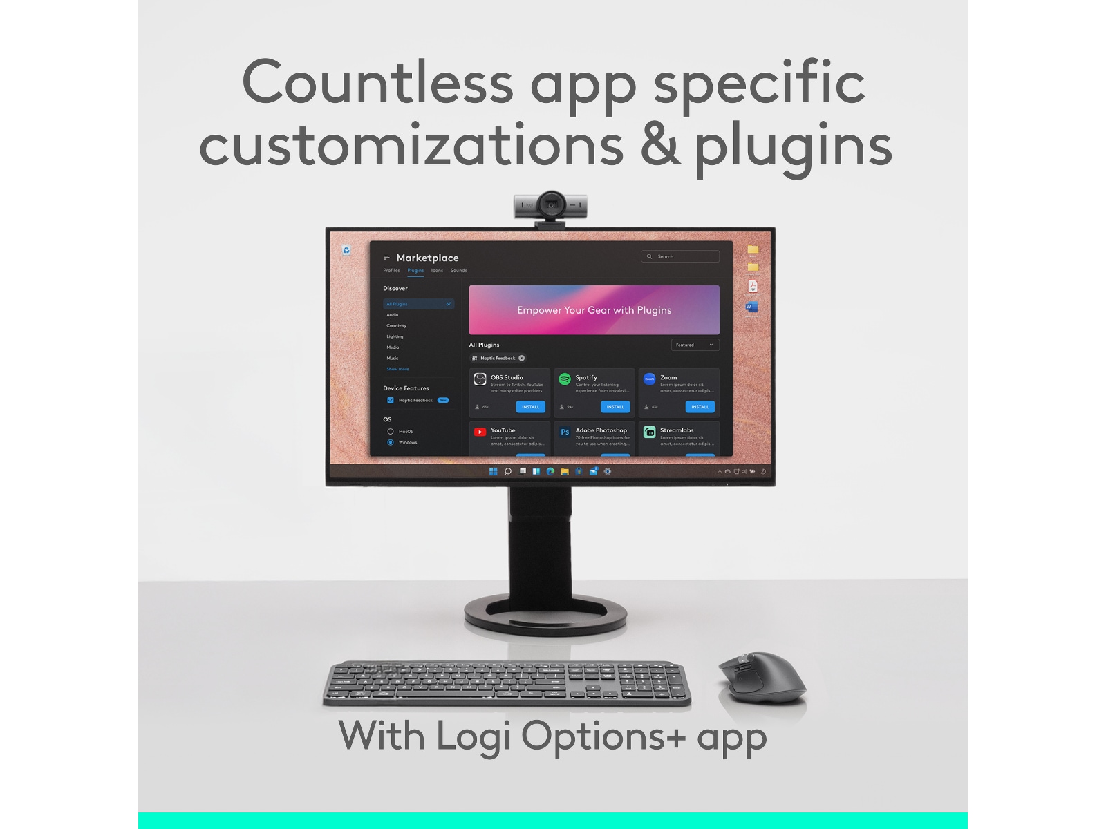 Logitech MX Master 4 Trådløs Ergonomisk Mus (grafittgrå) Mus