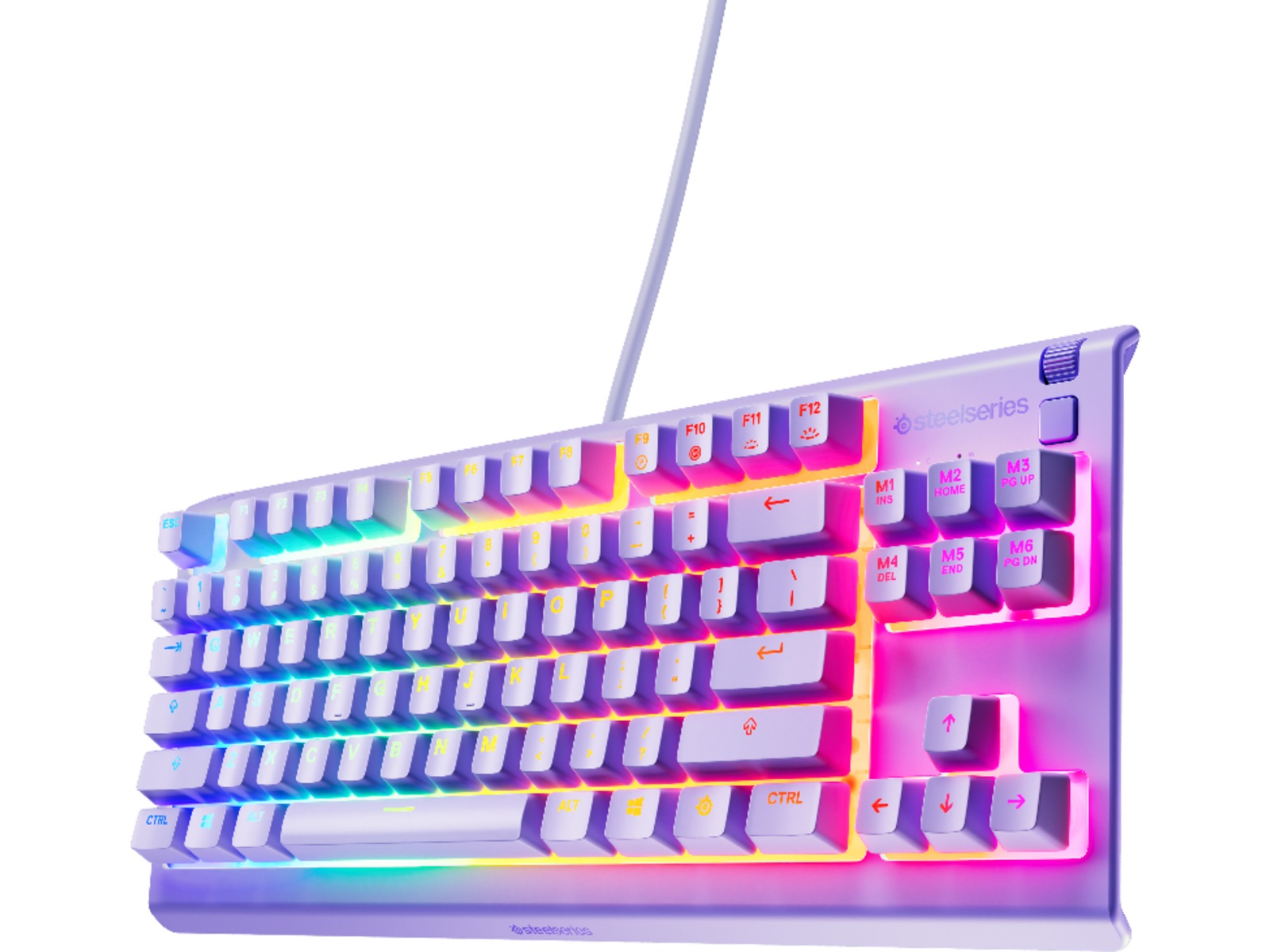 Steelseries Apex 3 TKL Gamingtastatur (levander) Gamingtastatur