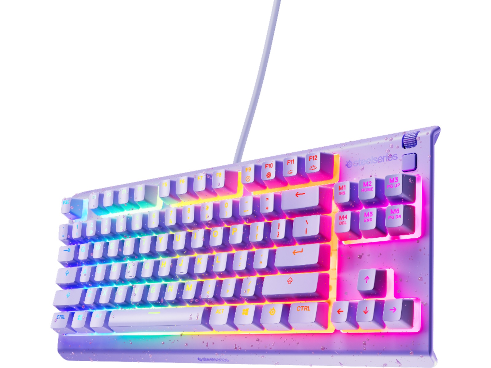 Steelseries Apex 3 TKL Gamingtastatur (levander) Gamingtastatur