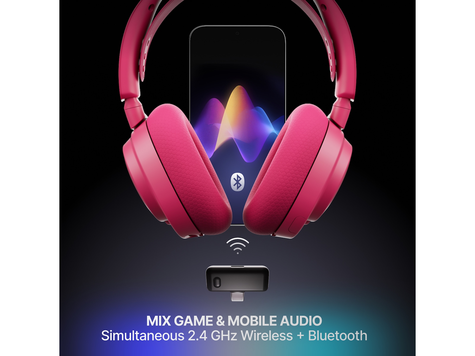 SteelSeries Arctis Nova 7 Gen 2 Trådløst Gamingheadset (magenta) Gamingheadset